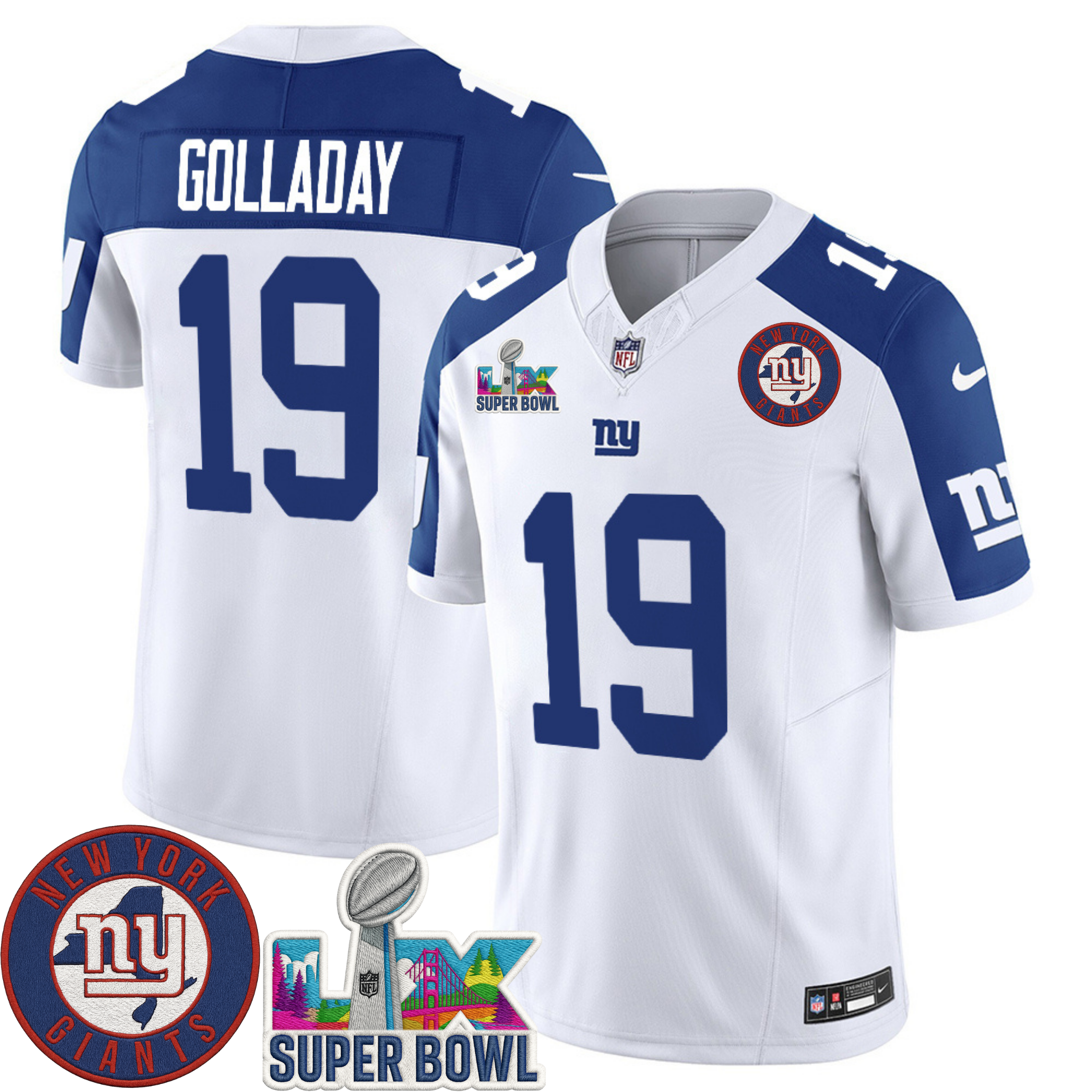 New York Giants NYG LIX Super Bowl Patch Vapor Jersey – All Stitched | NFL Jersey New York Giants NYG LIX Super Bowl Patch Vapor Jersey – All Stitched | NFL Jersey