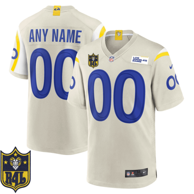 Los Angeles Rams Rams 4 Life Patch Limited Custom Jersey - All Stitched | NFL Jersey