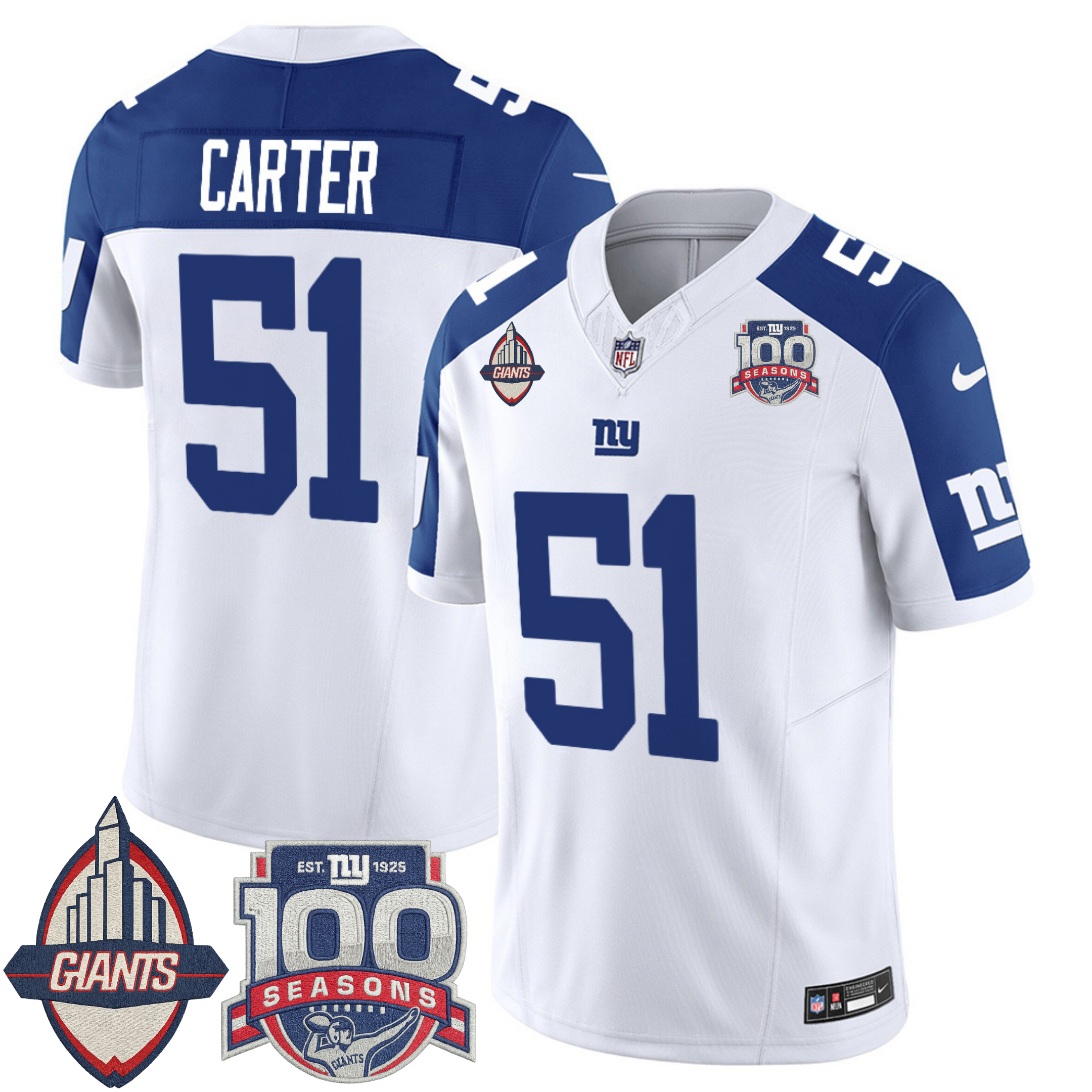 New York Giants Century Patch Commemorative Vapor Jersey – All Stitched | NFL Jersey New York Giants Century Patch Commemorative Vapor Jersey – All Stitched | NFL Jersey