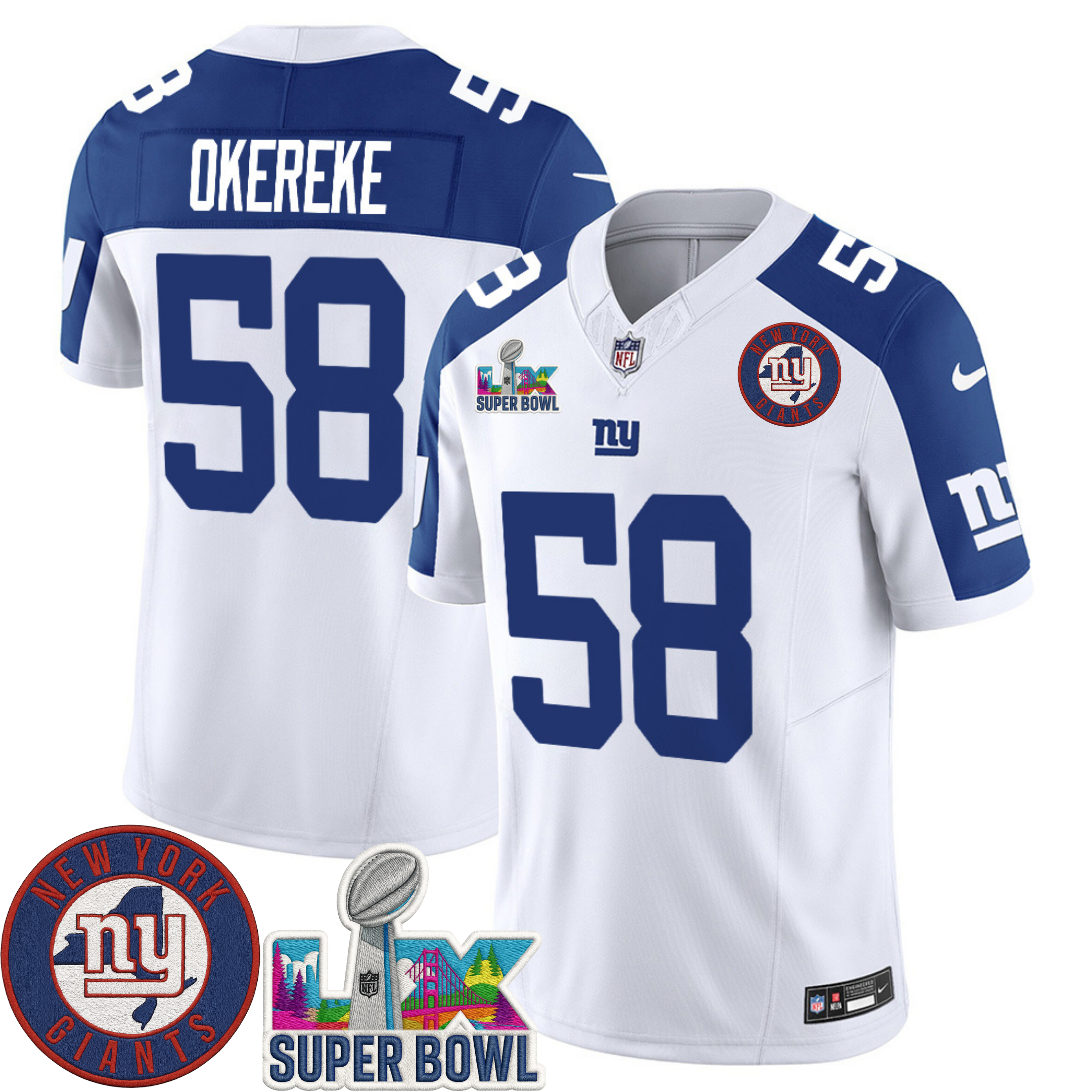 New York Giants NYG LIX Super Bowl Patch Vapor Jersey – All Stitched | NFL Jersey New York Giants NYG LIX Super Bowl Patch Vapor Jersey – All Stitched | NFL Jersey