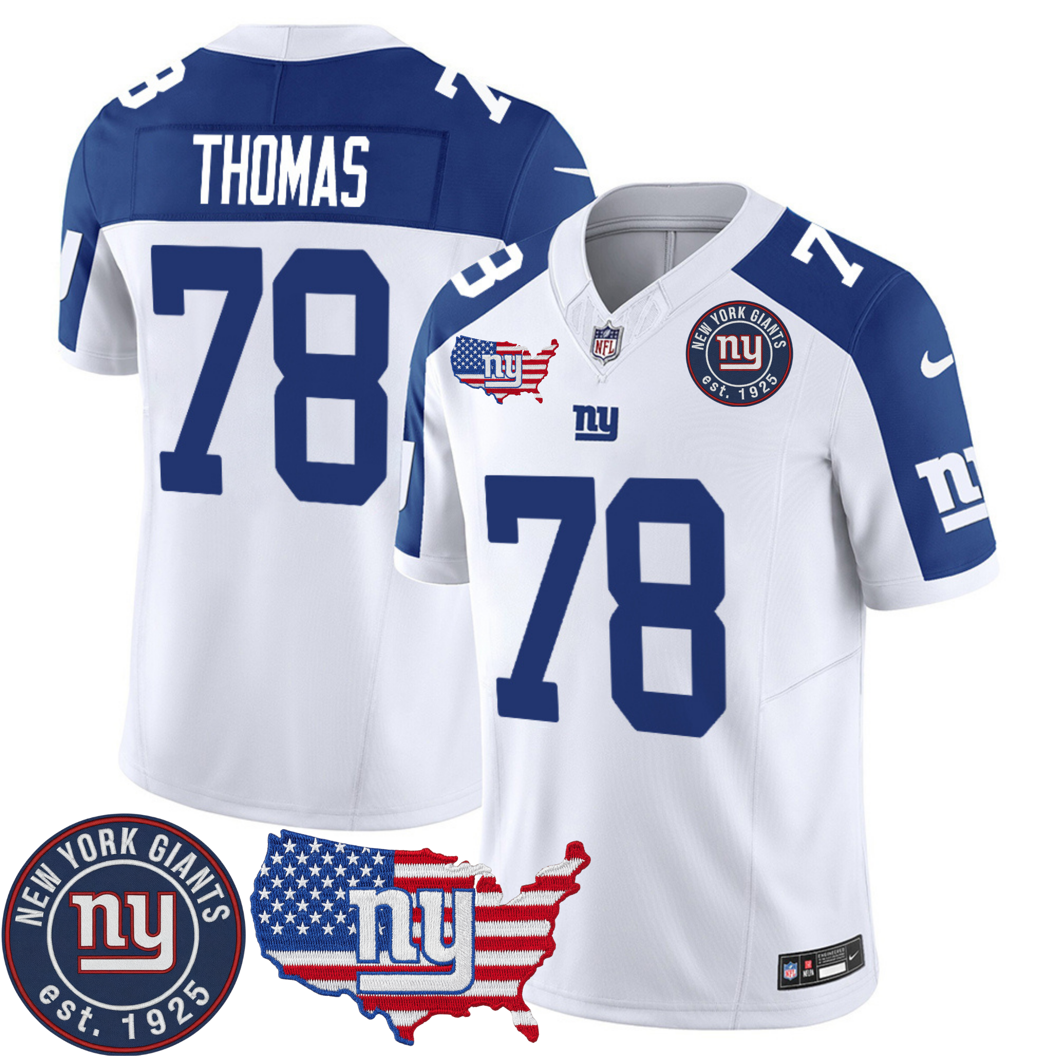 New York Giants Patch Vapor Jersey – All Stitched | NFL Jersey New York Giants Patch Vapor Jersey – All Stitched | NFL Jersey
