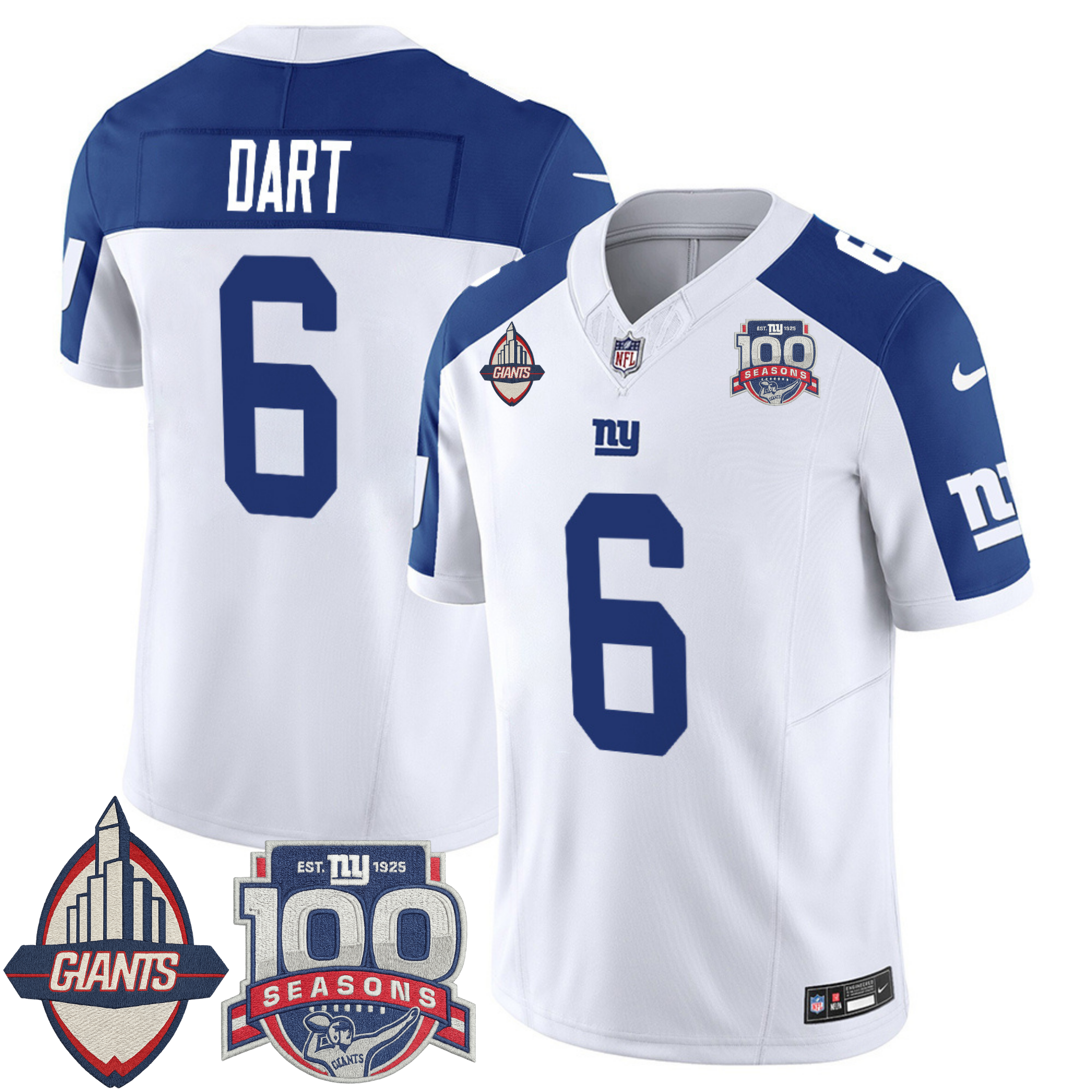 New York Giants Century Patch Commemorative Vapor Jersey – All Stitched | NFL Jersey New York Giants Century Patch Commemorative Vapor Jersey – All Stitched | NFL Jersey
