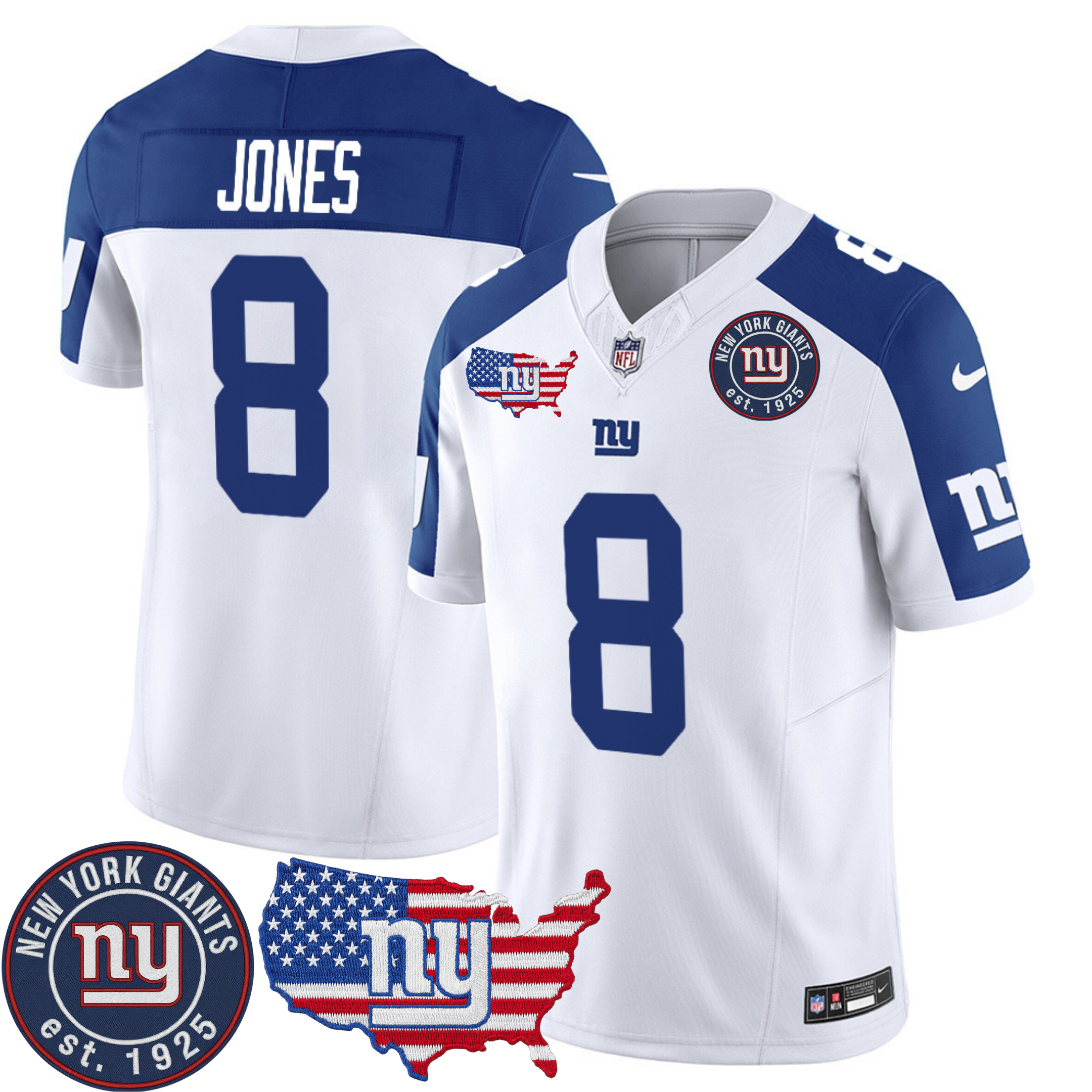 New York Giants Patch Vapor Jersey – All Stitched | NFL Jersey New York Giants Patch Vapor Jersey – All Stitched | NFL Jersey