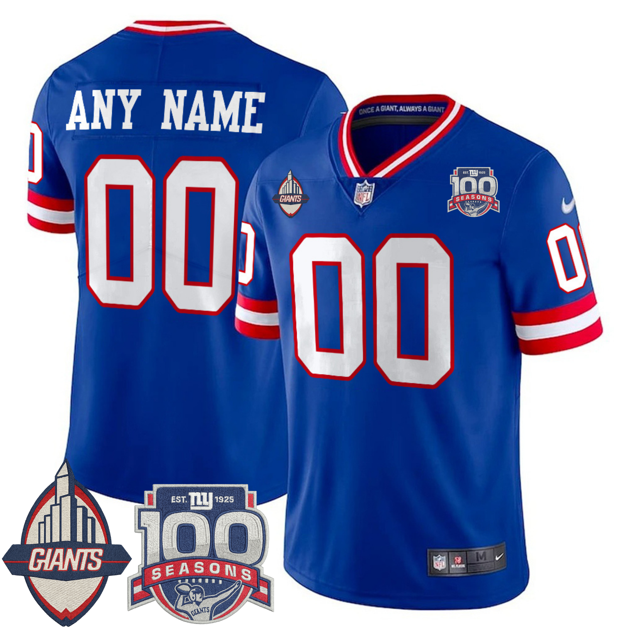 New York Giants Century Patch Commemorative Custom Vapor Jersey – All Stitched | NFL Jersey New York Giants Century Patch Commemorative Custom Vapor Jersey – All Stitched | NFL Jersey