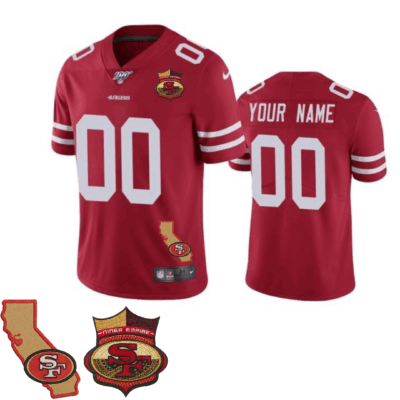 San Francisco 49ers Active Player Custom Patch Stitched Jersey – All Stitched | NFL Jersey San Francisco 49ers Active Player Custom Patch Stitched Jersey – All Stitched | NFL Jersey