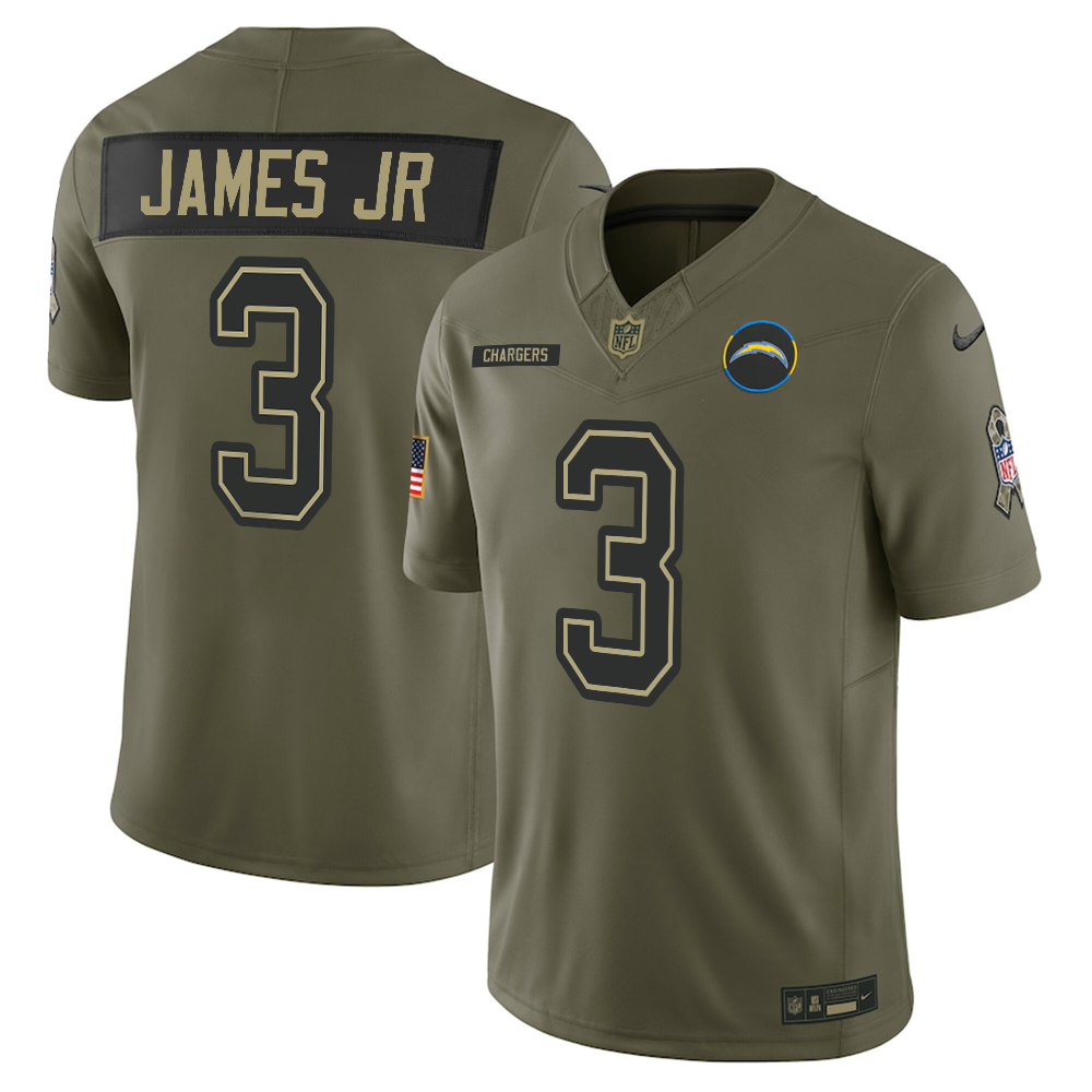 Men's Los Angeles Chargers Olive 2025 Salute to Service Limited Jersey - All Stitched - Limited Jersey | NFL Jersey Men's Los Angeles Chargers Olive 2025 Salute to Service Limited Jersey - All Stitched - Limited Jersey | NFL Jersey