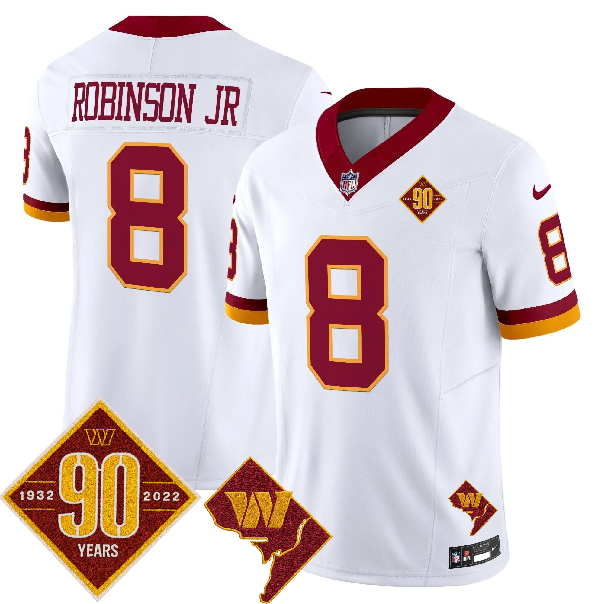Washington Commanders Throwback Vapor Limited Jersey - All Stitched - Limited Jersey | NFL Jersey Washington Commanders Throwback Vapor Limited Jersey - All Stitched - Limited Jersey | NFL Jersey