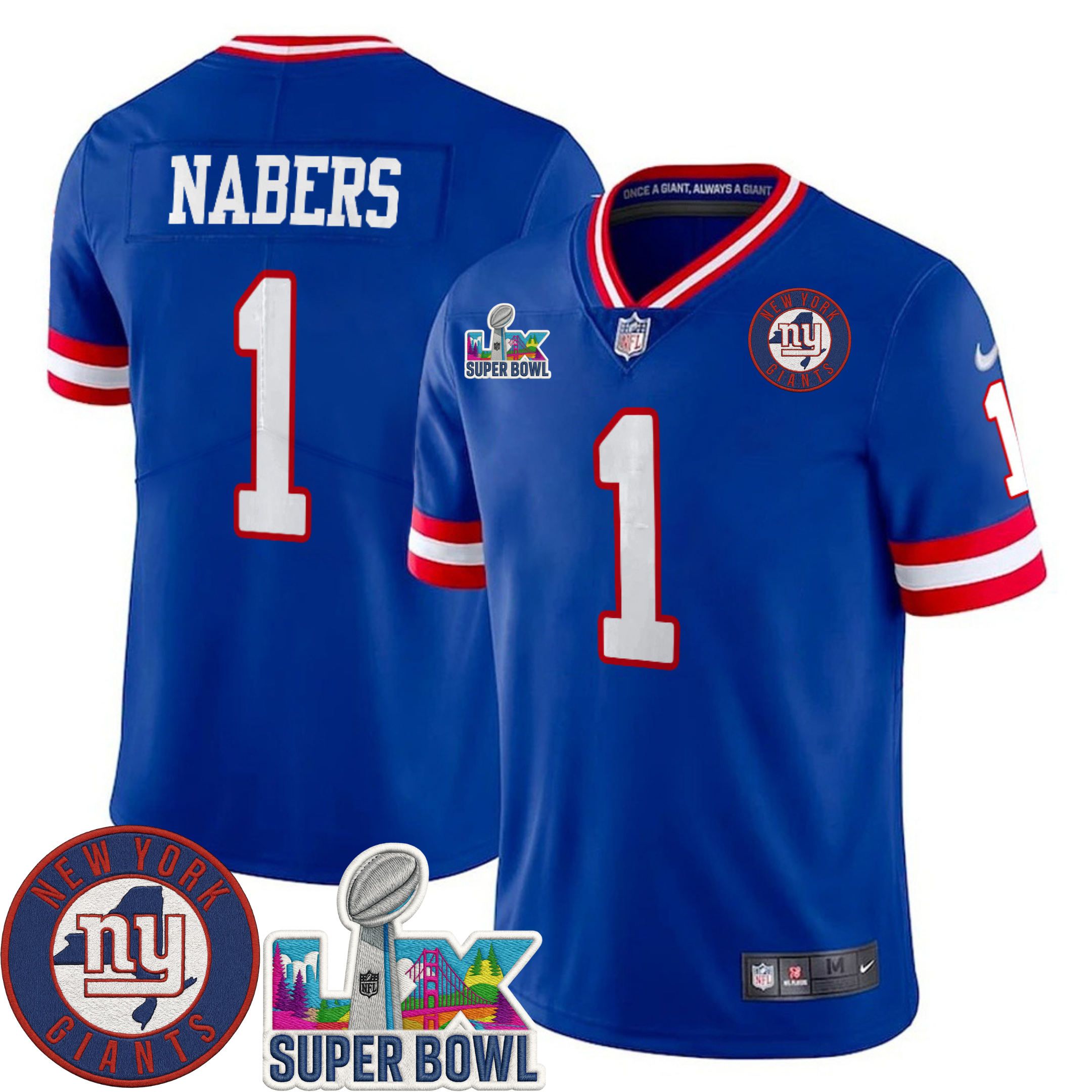 New York Giants NYG LIX Super Bowl Patch Vapor Jersey – All Stitched | NFL Jersey New York Giants NYG LIX Super Bowl Patch Vapor Jersey – All Stitched | NFL Jersey