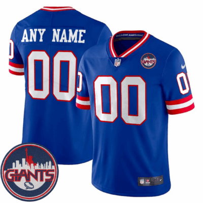 New York Giants State Patch Vapor Custom Limited Jersey - All Stitched - Limited Jersey | NFL Jersey