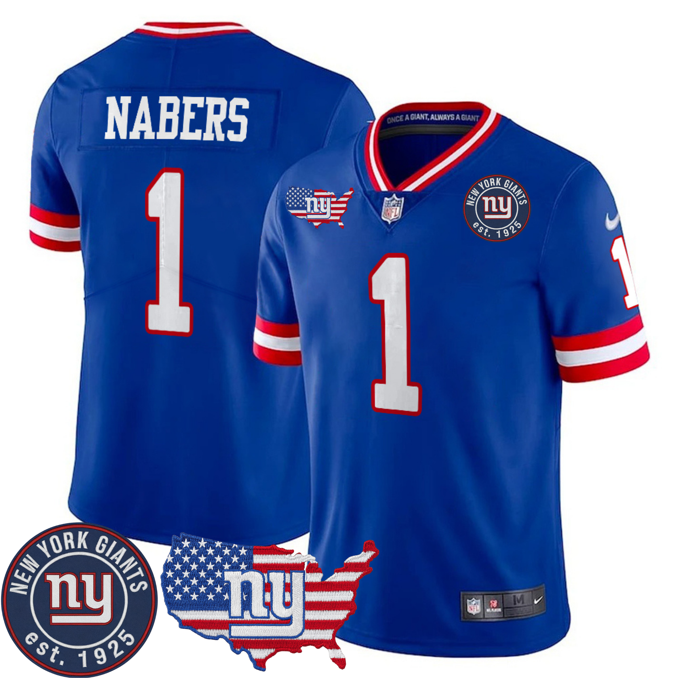 New York Giants Patch Vapor Jersey – All Stitched | NFL Jersey New York Giants Patch Vapor Jersey – All Stitched | NFL Jersey