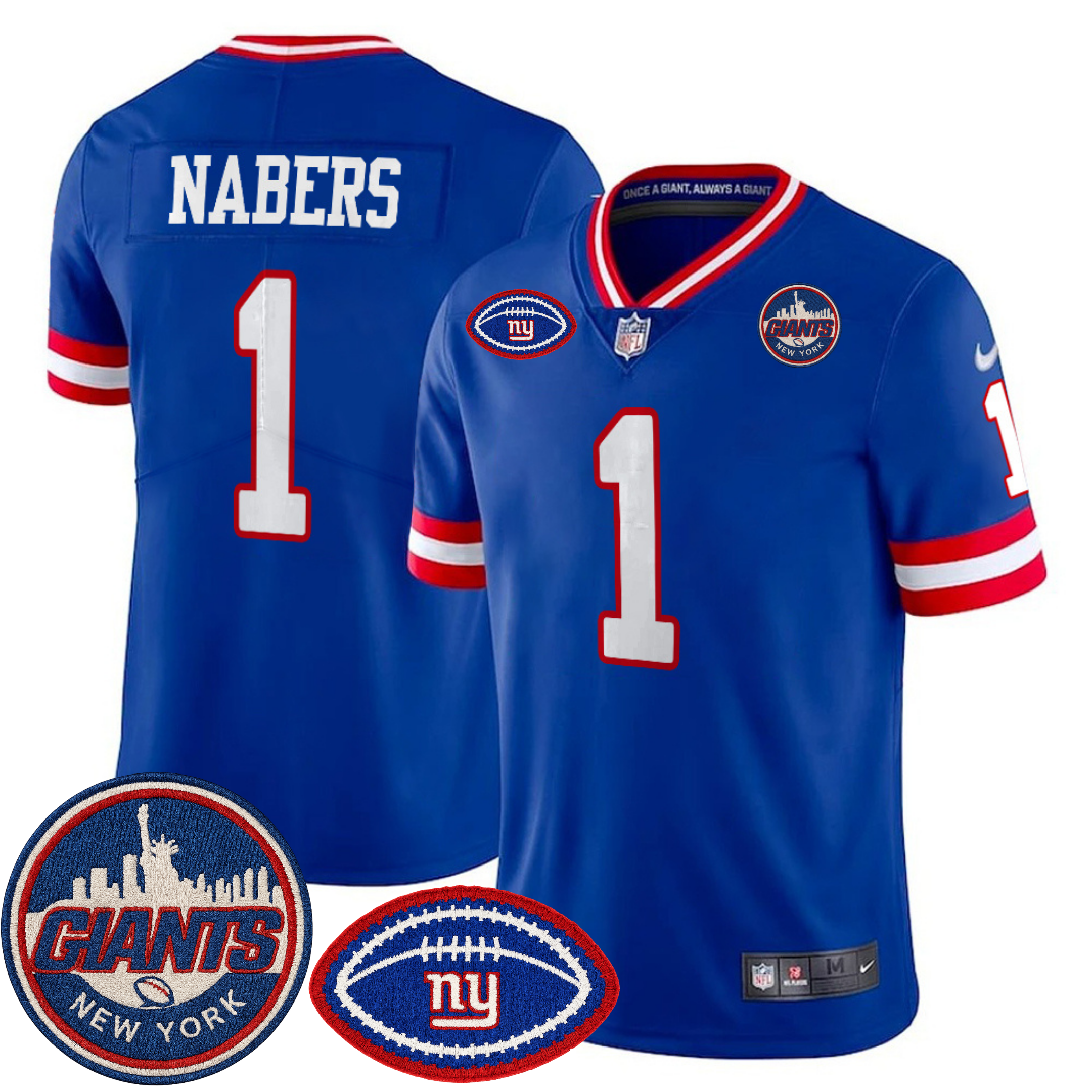 New York Giants NY Patch Commemorative Vapor Jersey – All Stitched | NFL Jersey New York Giants NY Patch Commemorative Vapor Jersey – All Stitched | NFL Jersey