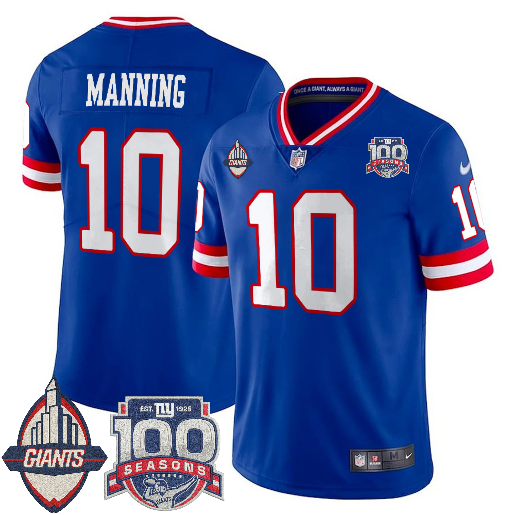 New York Giants Century Patch Commemorative Vapor Jersey – All Stitched | NFL Jersey New York Giants Century Patch Commemorative Vapor Jersey – All Stitched | NFL Jersey
