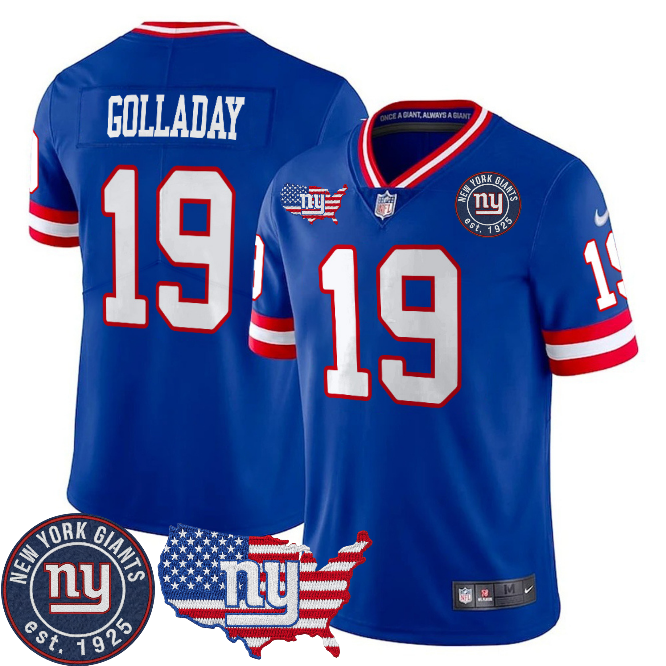 New York Giants Patch Vapor Jersey – All Stitched | NFL Jersey New York Giants Patch Vapor Jersey – All Stitched | NFL Jersey