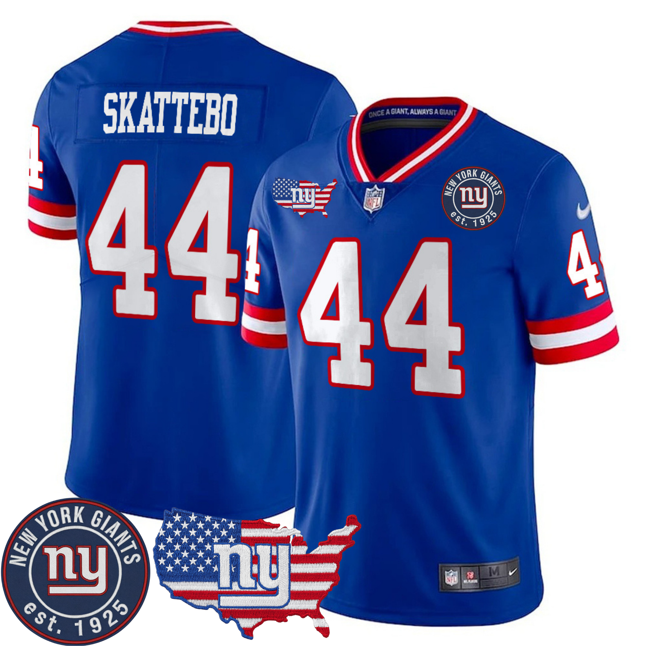 New York Giants Patch Vapor Jersey – All Stitched | NFL Jersey New York Giants Patch Vapor Jersey – All Stitched | NFL Jersey