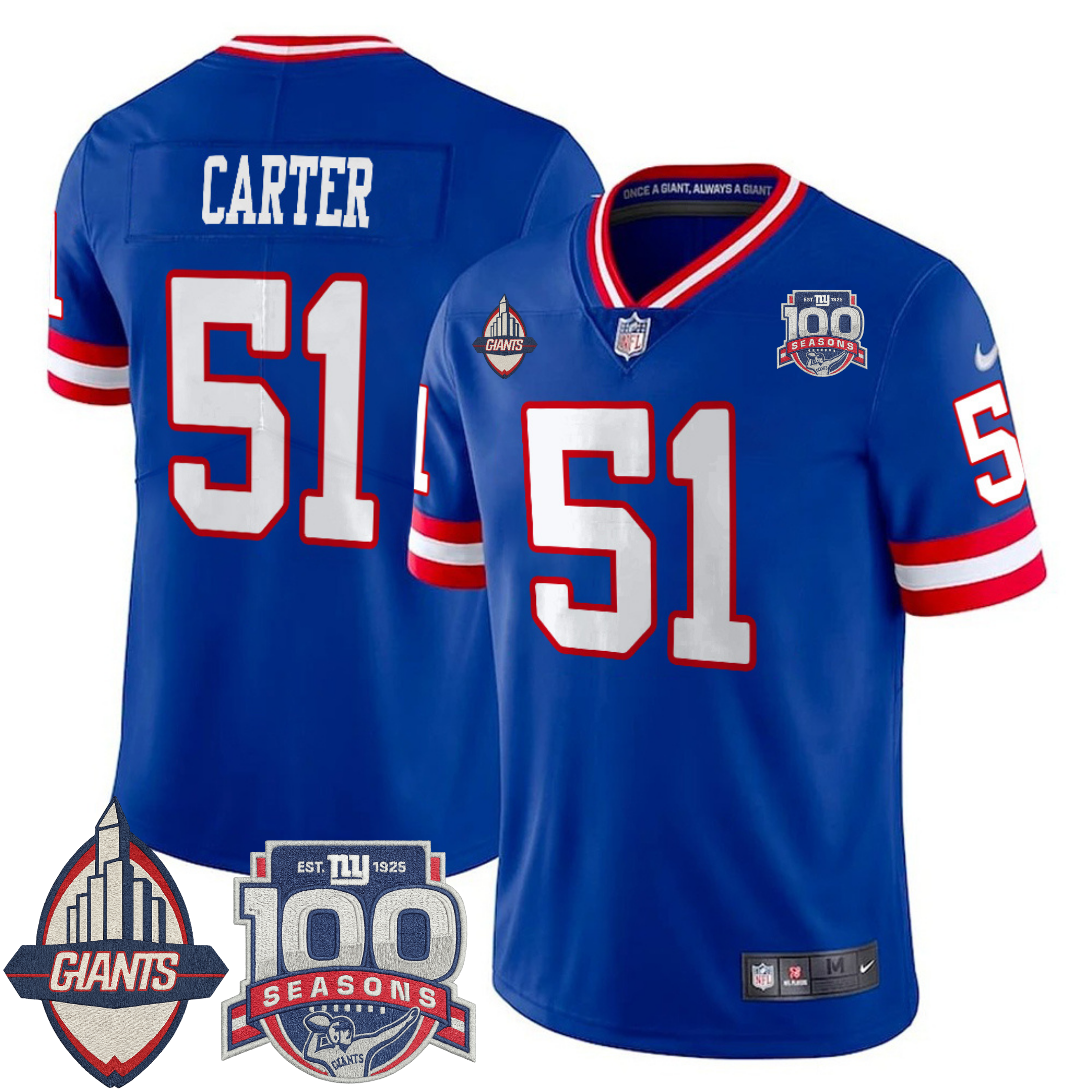 New York Giants Century Patch Commemorative Vapor Jersey – All Stitched | NFL Jersey New York Giants Century Patch Commemorative Vapor Jersey – All Stitched | NFL Jersey