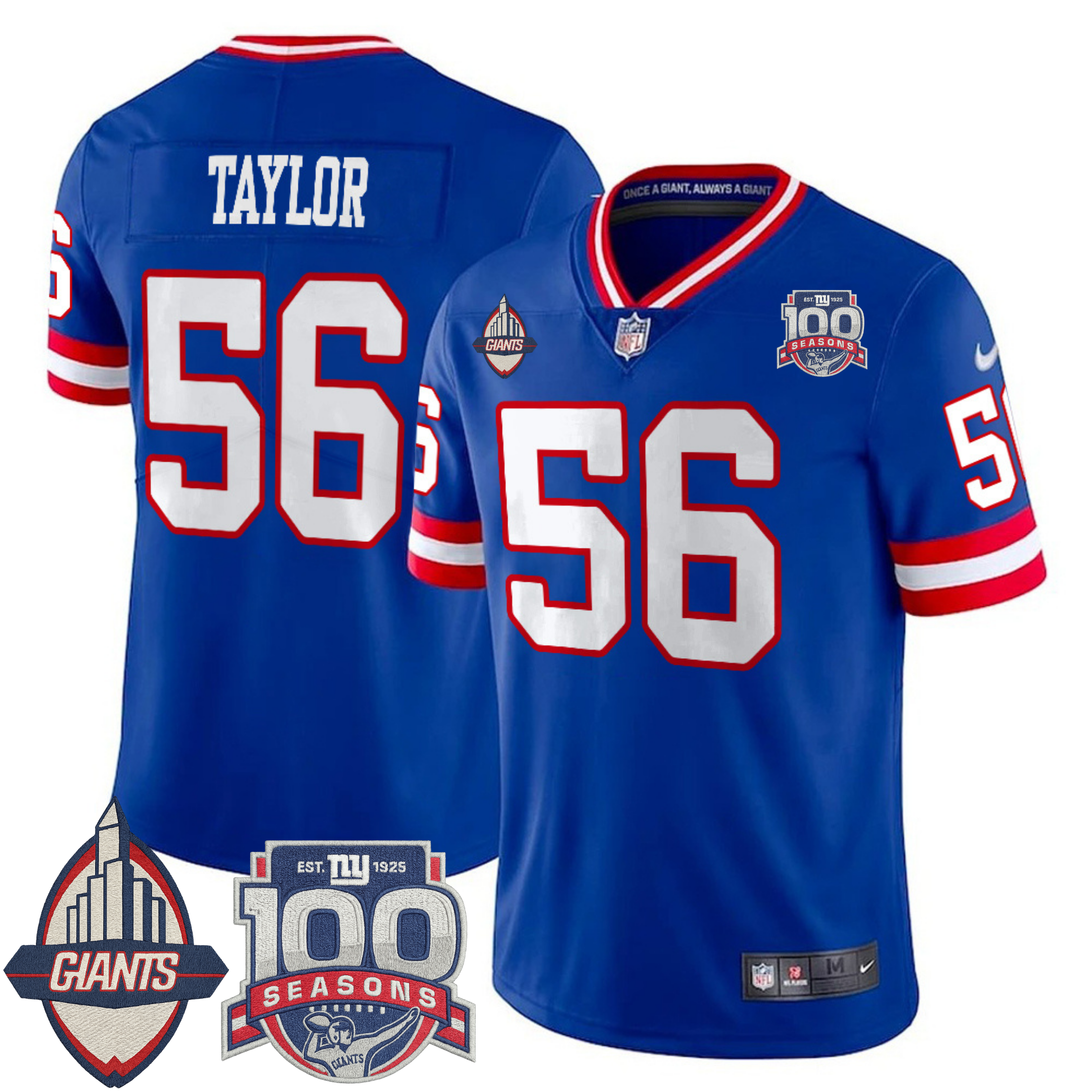 New York Giants Century Patch Commemorative Vapor Jersey – All Stitched | NFL Jersey New York Giants Century Patch Commemorative Vapor Jersey – All Stitched | NFL Jersey