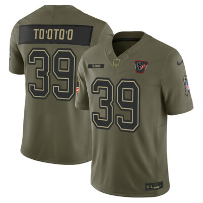 Houston Texans Nike Olive 2025 Salute to Service Limited Jersey - All Stitched - Limited Jersey | NFL Jersey