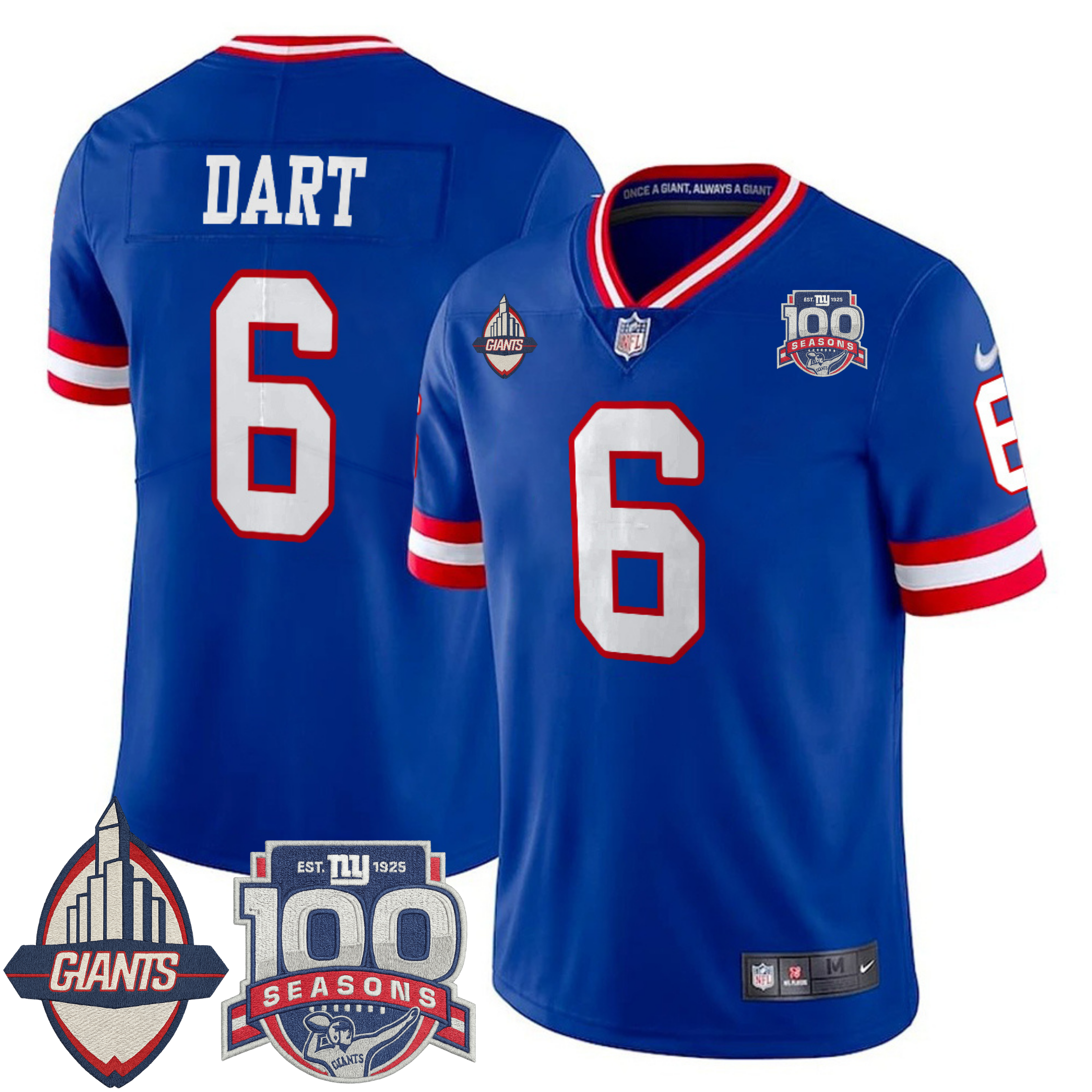 New York Giants Century Patch Commemorative Vapor Jersey – All Stitched | NFL Jersey New York Giants Century Patch Commemorative Vapor Jersey – All Stitched | NFL Jersey