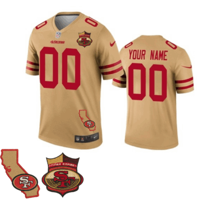 San Francisco 49ers Active Player Custom Patch Stitched Jersey – All Stitched | NFL Jersey