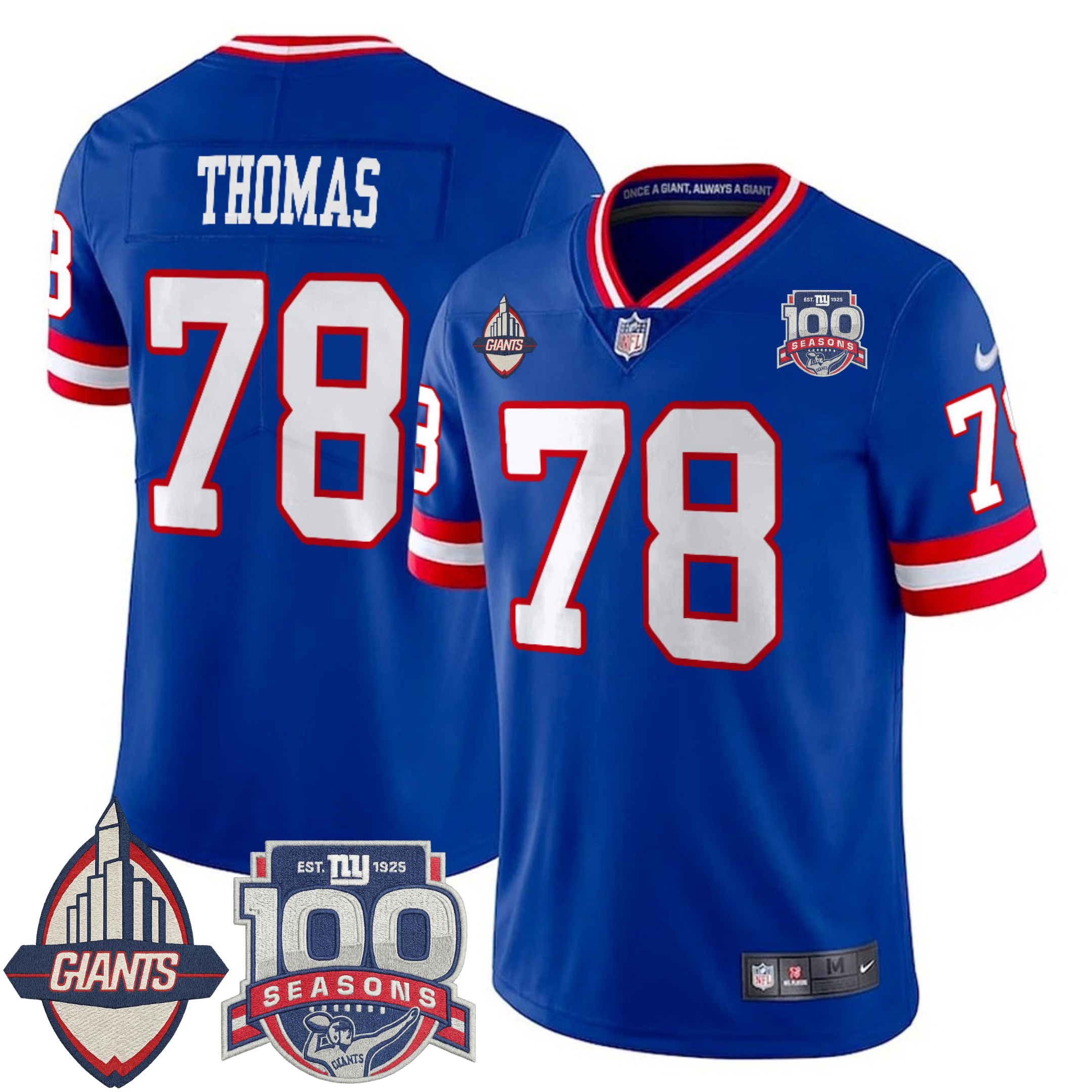 New York Giants Century Patch Commemorative Vapor Jersey – All Stitched | NFL Jersey New York Giants Century Patch Commemorative Vapor Jersey – All Stitched | NFL Jersey
