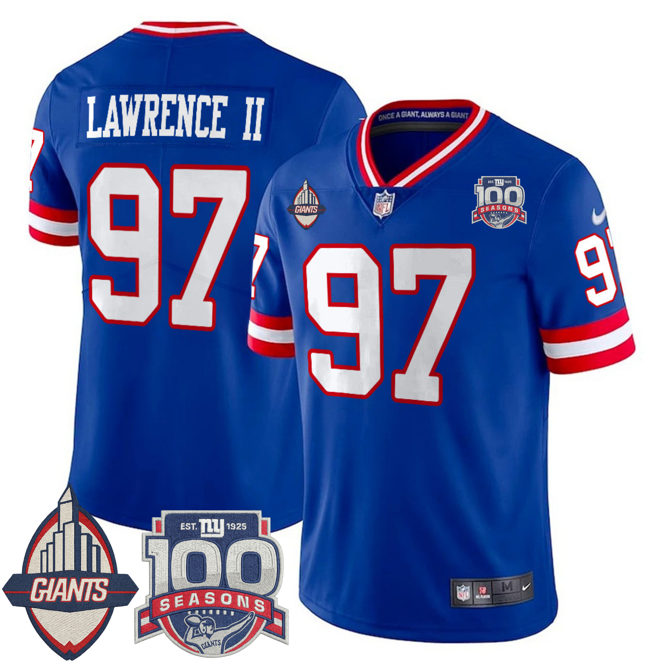 New York Giants Century Patch Commemorative Vapor Jersey – All Stitched | NFL Jersey New York Giants Century Patch Commemorative Vapor Jersey – All Stitched | NFL Jersey