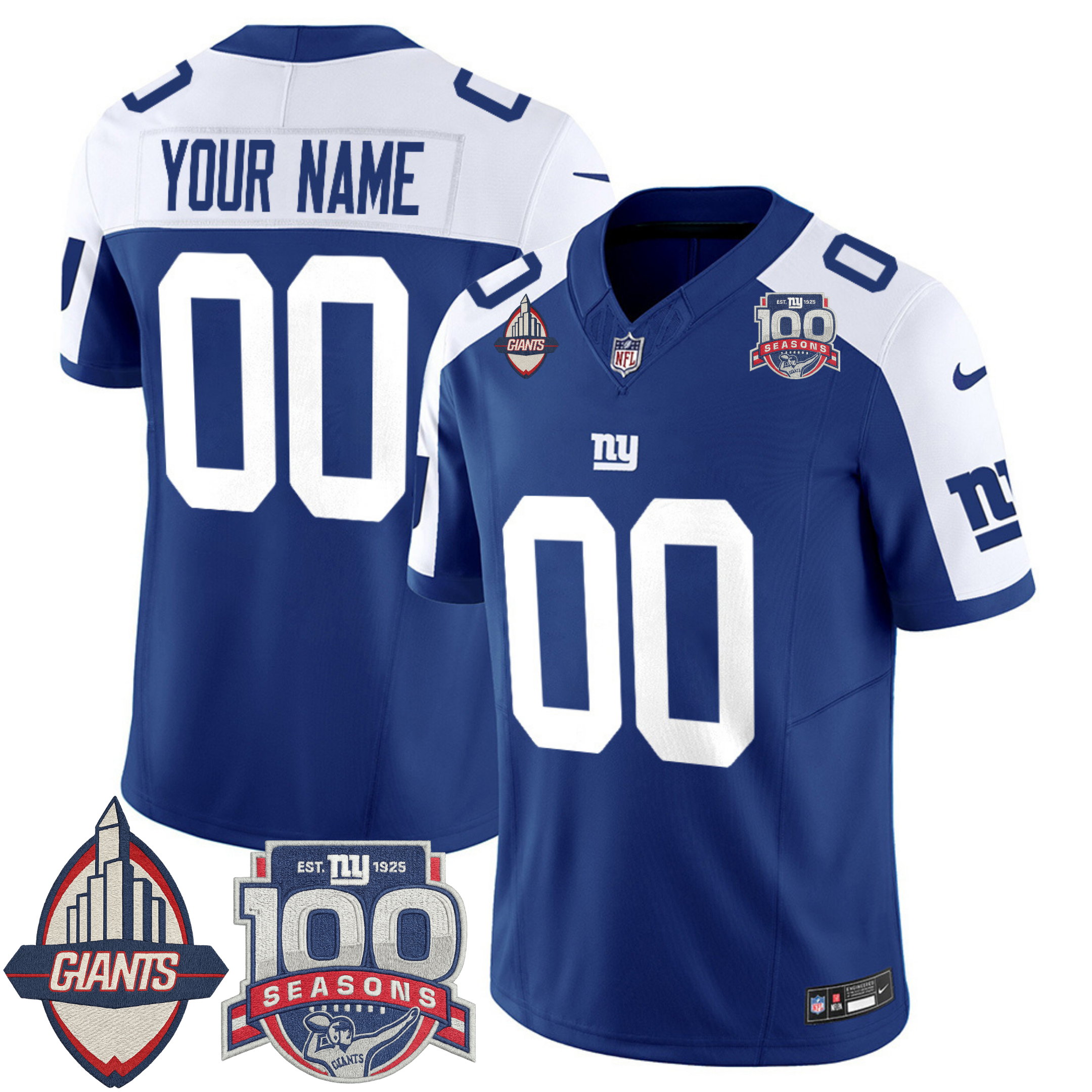 New York Giants Century Patch Commemorative Custom Vapor Jersey – All Stitched | NFL Jersey New York Giants Century Patch Commemorative Custom Vapor Jersey – All Stitched | NFL Jersey