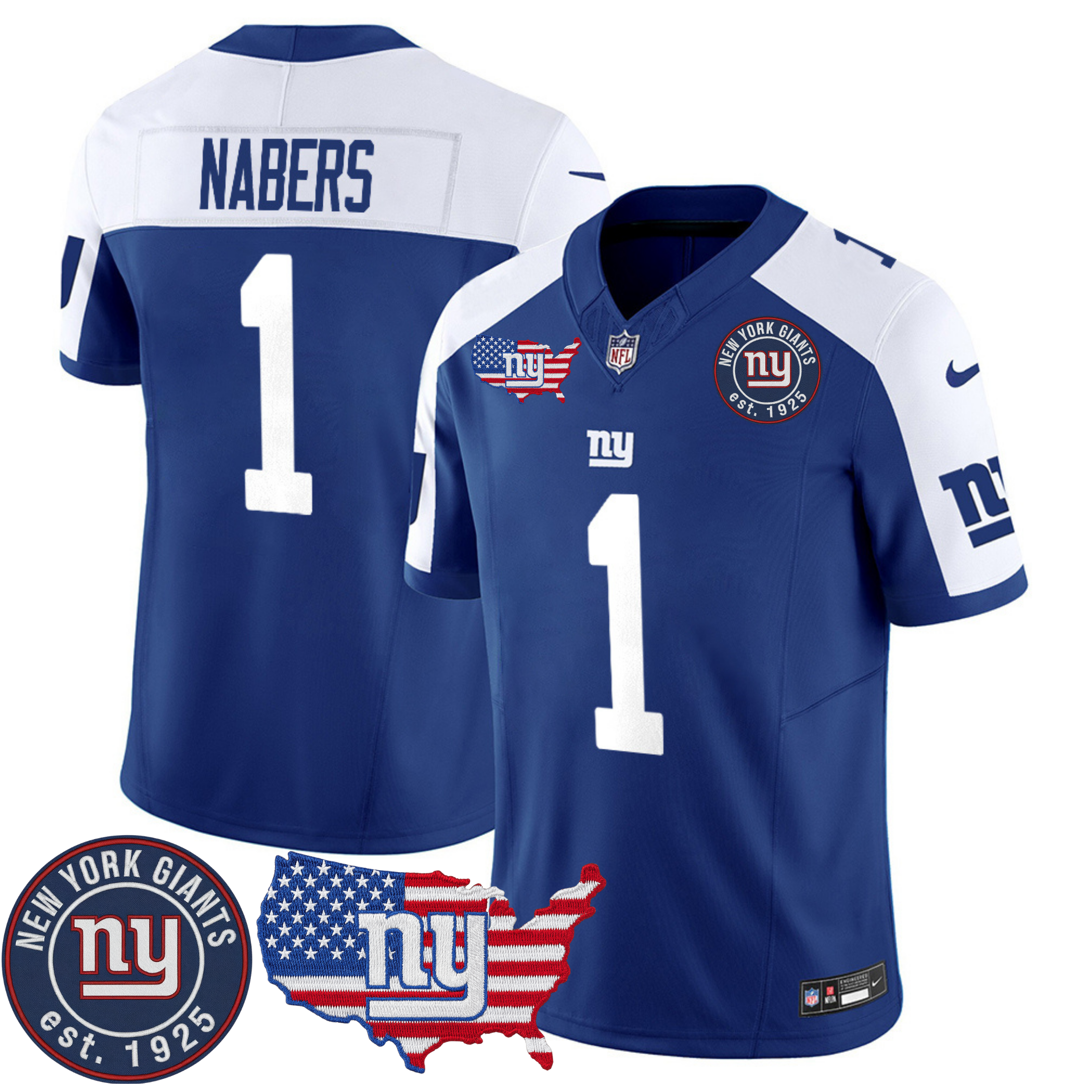 New York Giants Patch Vapor Jersey – All Stitched | NFL Jersey New York Giants Patch Vapor Jersey – All Stitched | NFL Jersey