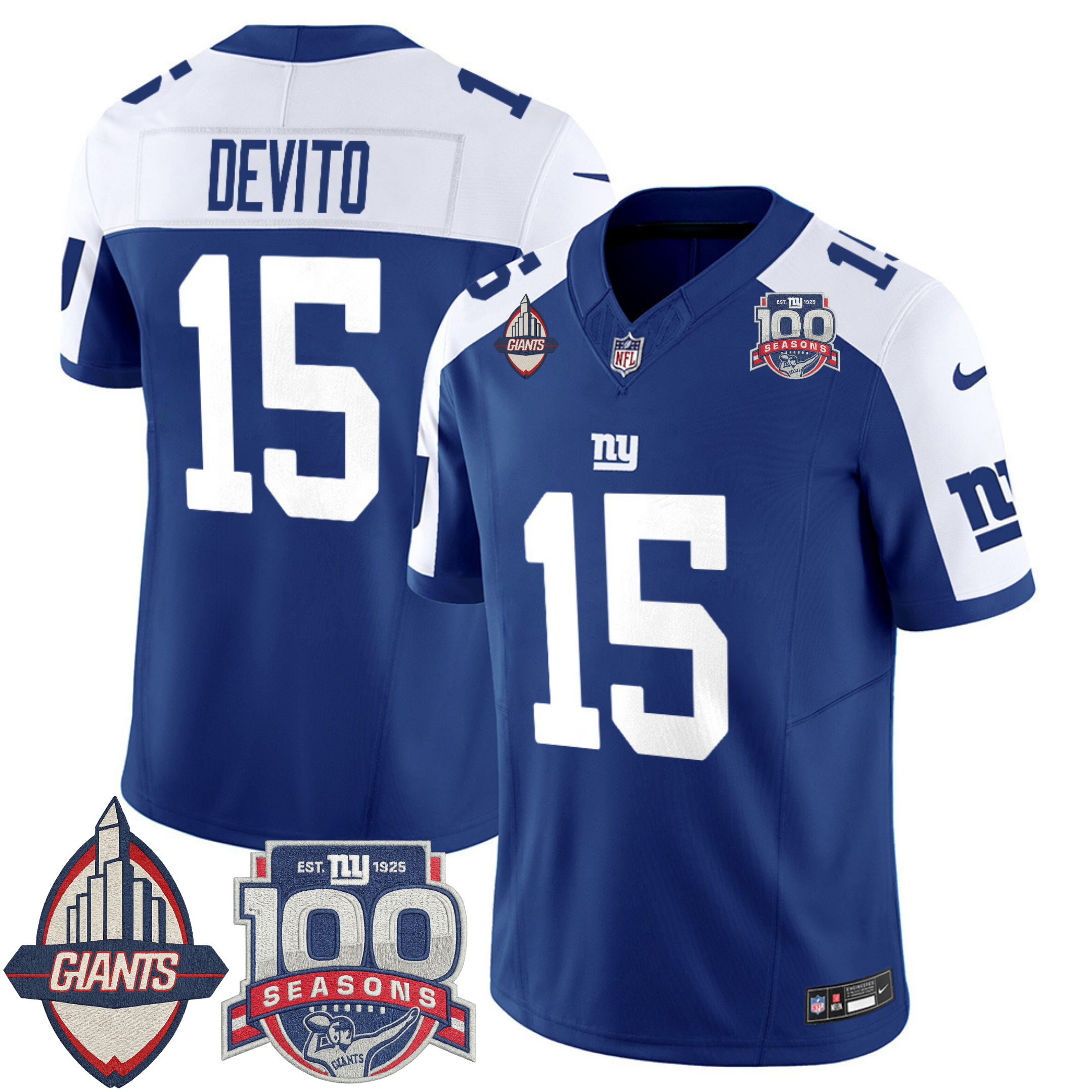 New York Giants Century Patch Commemorative Vapor Jersey – All Stitched | NFL Jersey New York Giants Century Patch Commemorative Vapor Jersey – All Stitched | NFL Jersey