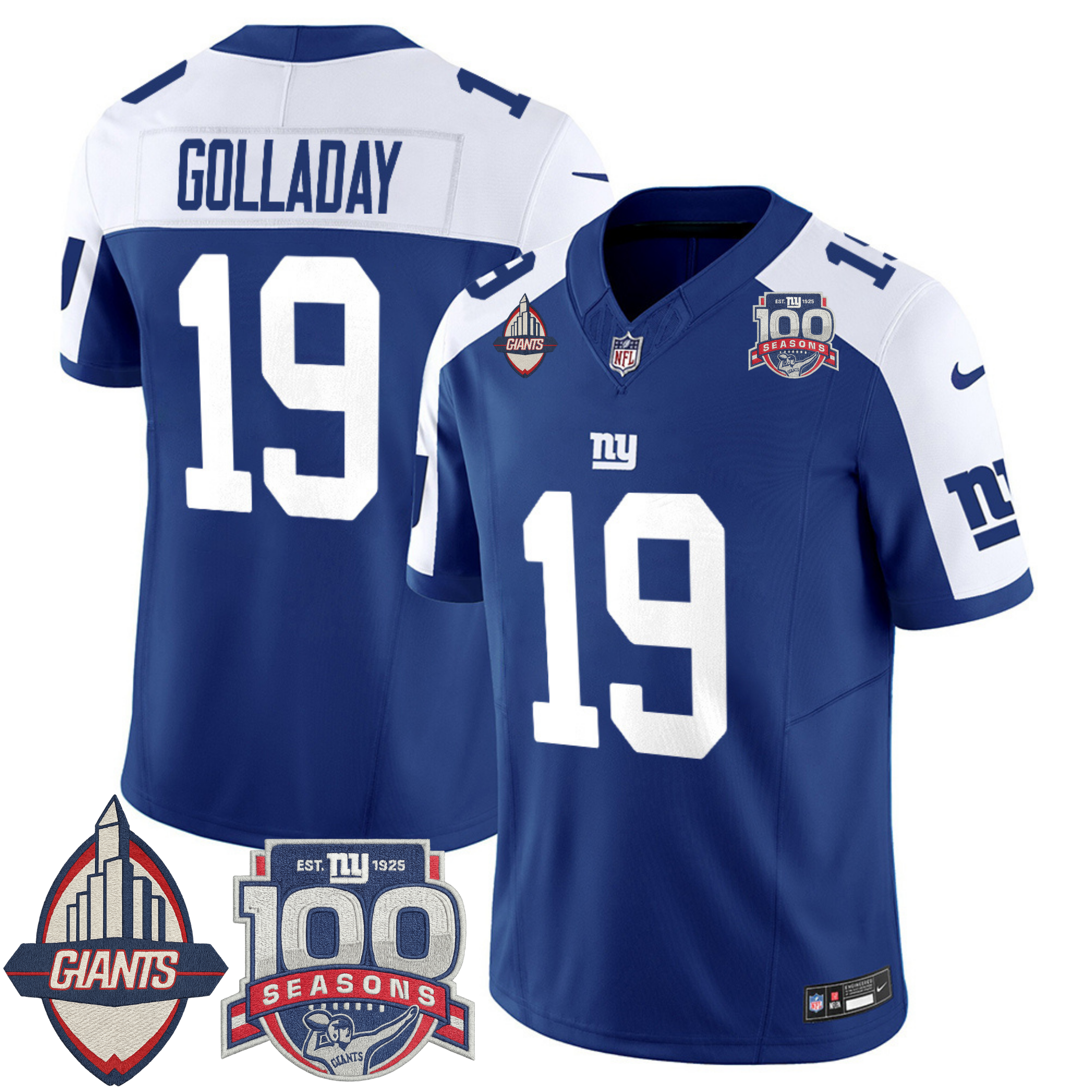 New York Giants Century Patch Commemorative Vapor Jersey – All Stitched | NFL Jersey New York Giants Century Patch Commemorative Vapor Jersey – All Stitched | NFL Jersey