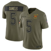 Men's Washington Commanders Olive 2025 Salute to Service Limited Jersey - All Stitched - Limited Jersey | NFL Jersey