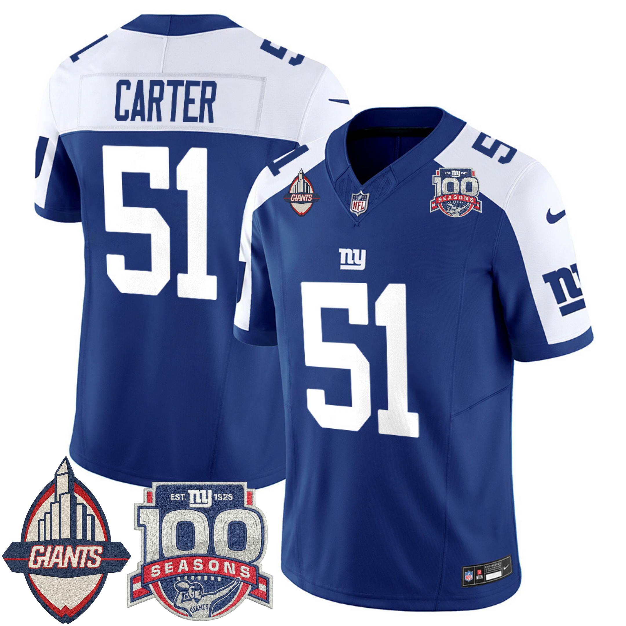 New York Giants Century Patch Commemorative Vapor Jersey – All Stitched | NFL Jersey New York Giants Century Patch Commemorative Vapor Jersey – All Stitched | NFL Jersey