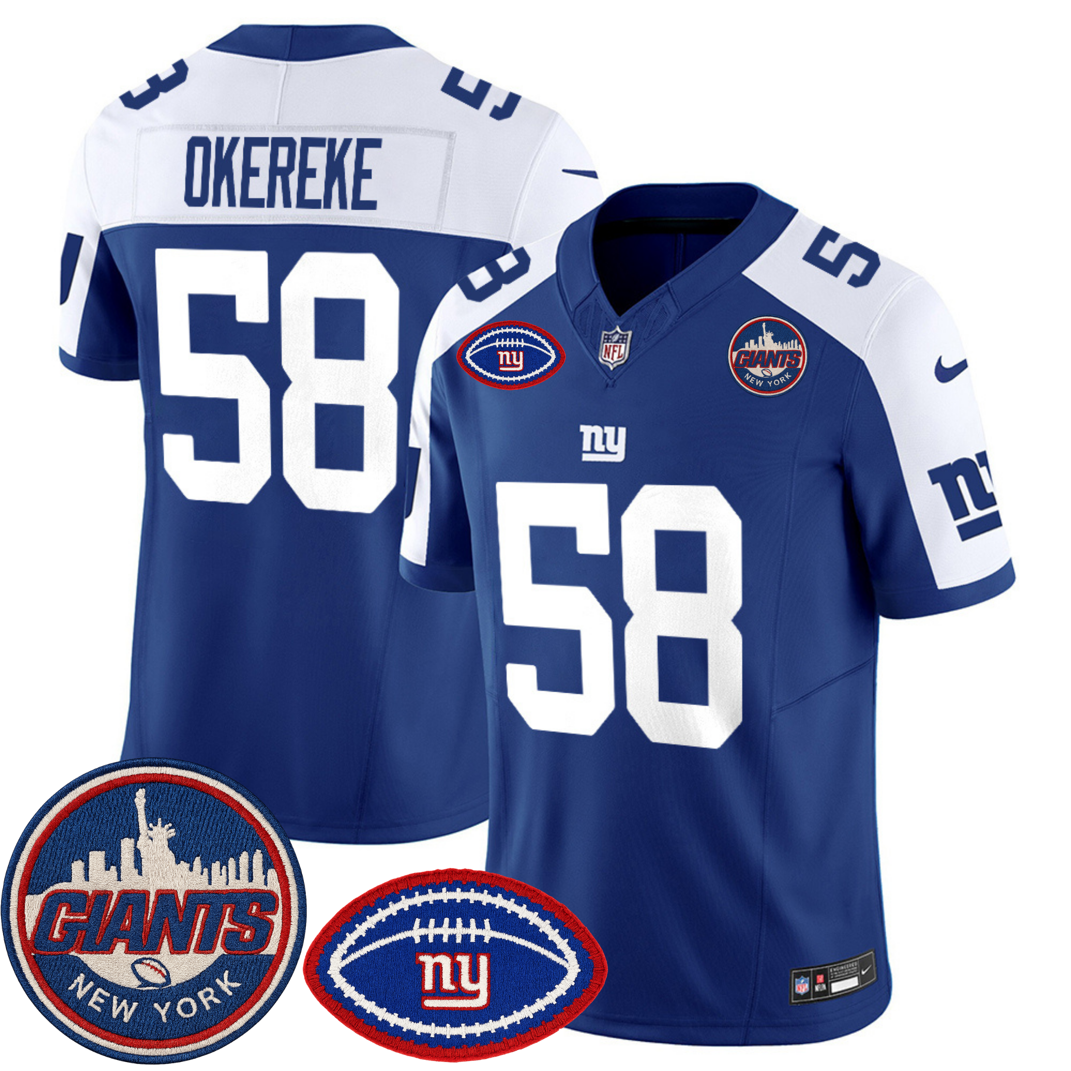 New York Giants NY Patch Commemorative Vapor Jersey – All Stitched | NFL Jersey New York Giants NY Patch Commemorative Vapor Jersey – All Stitched | NFL Jersey