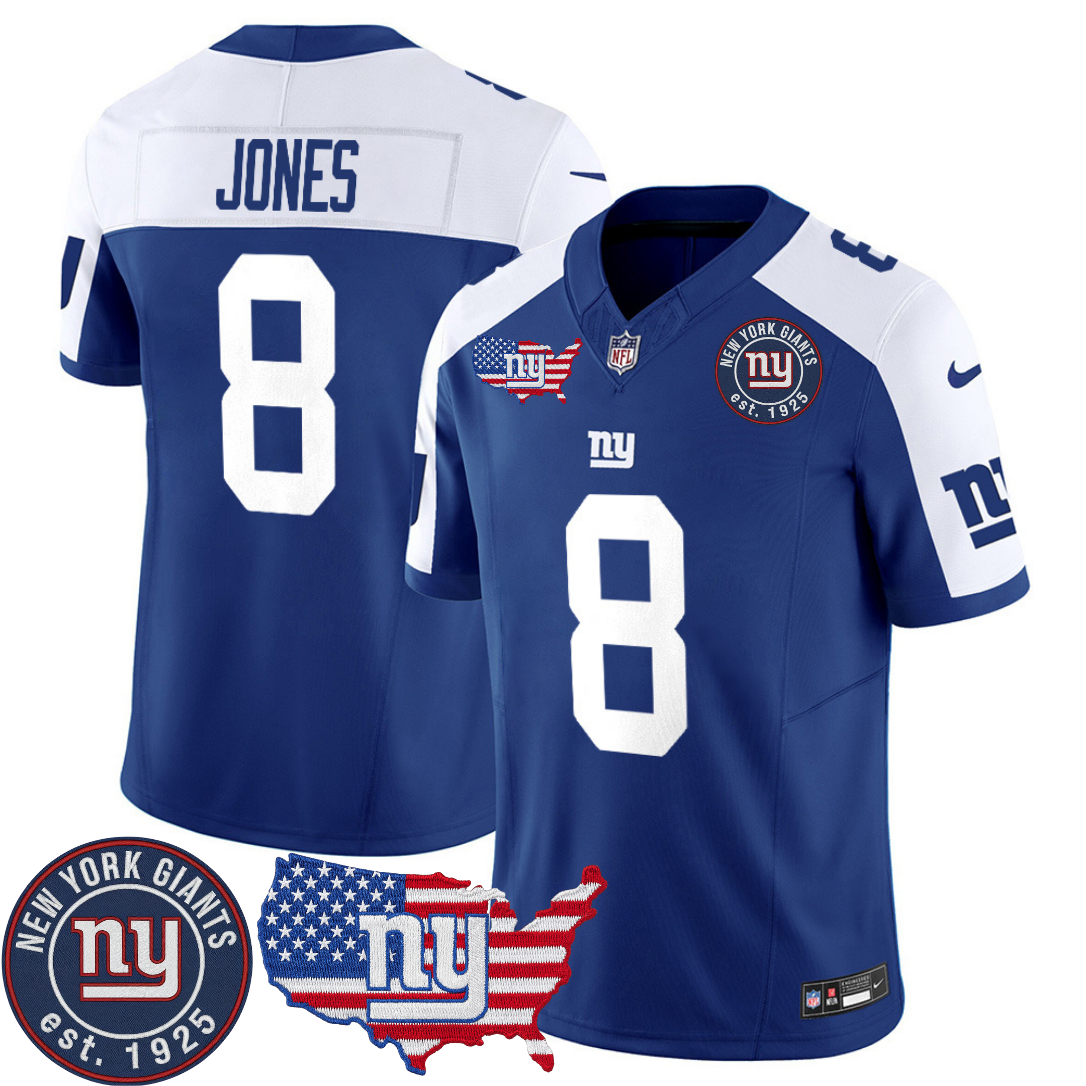 New York Giants Patch Vapor Jersey – All Stitched | NFL Jersey New York Giants Patch Vapor Jersey – All Stitched | NFL Jersey