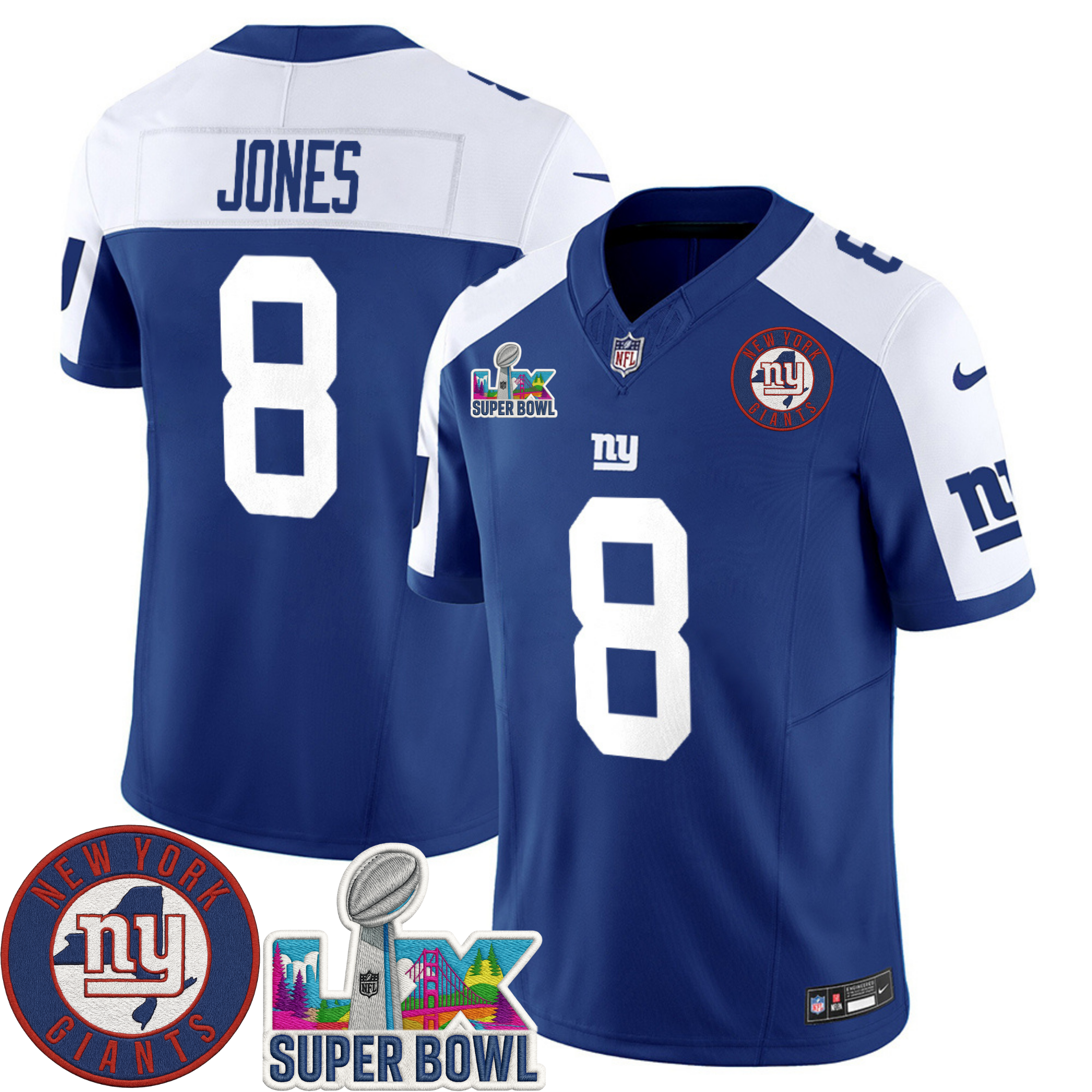 New York Giants NYG LIX Super Bowl Patch Vapor Jersey – All Stitched | NFL Jersey New York Giants NYG LIX Super Bowl Patch Vapor Jersey – All Stitched | NFL Jersey