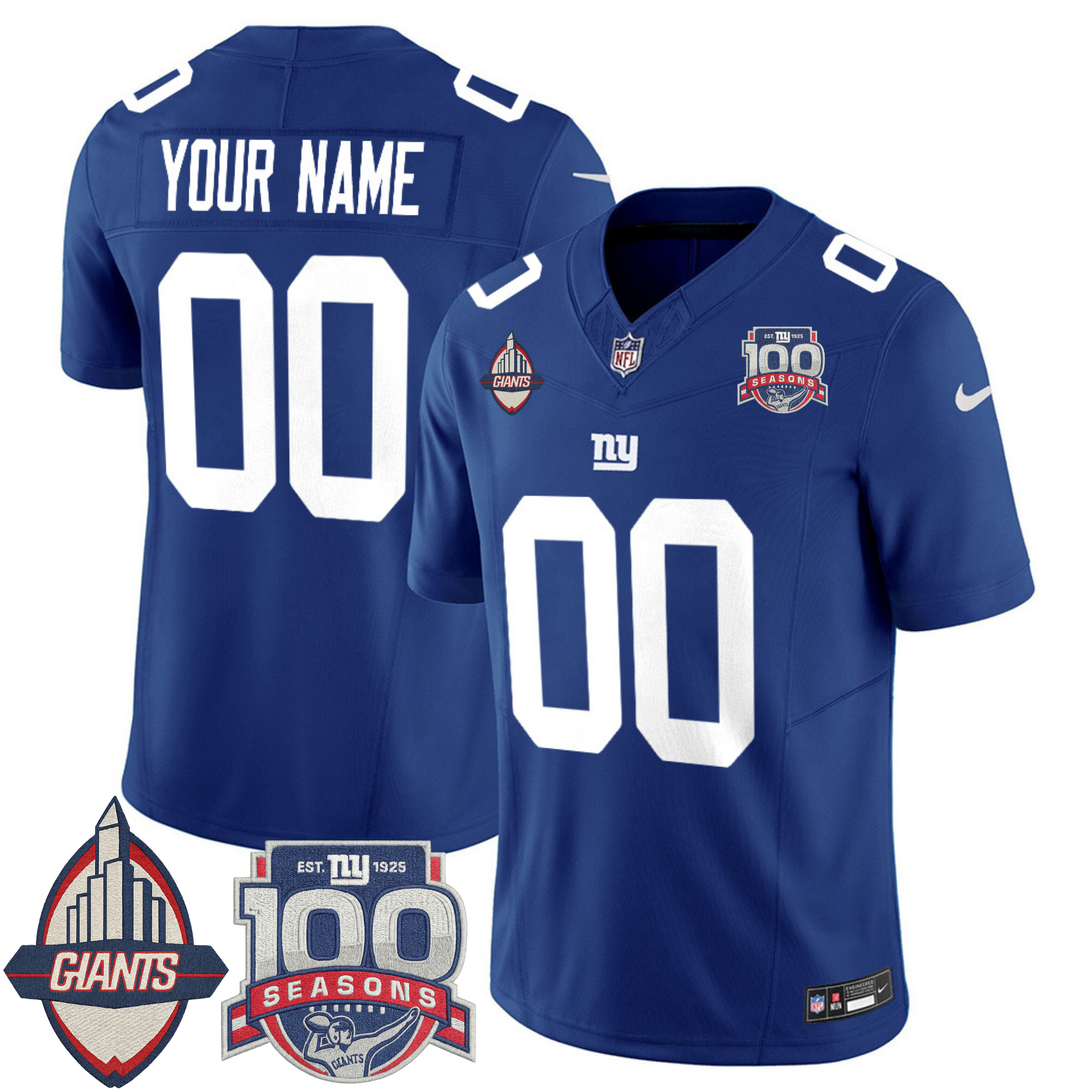 New York Giants Century Patch Commemorative Custom Vapor Jersey – All Stitched | NFL Jersey New York Giants Century Patch Commemorative Custom Vapor Jersey – All Stitched | NFL Jersey