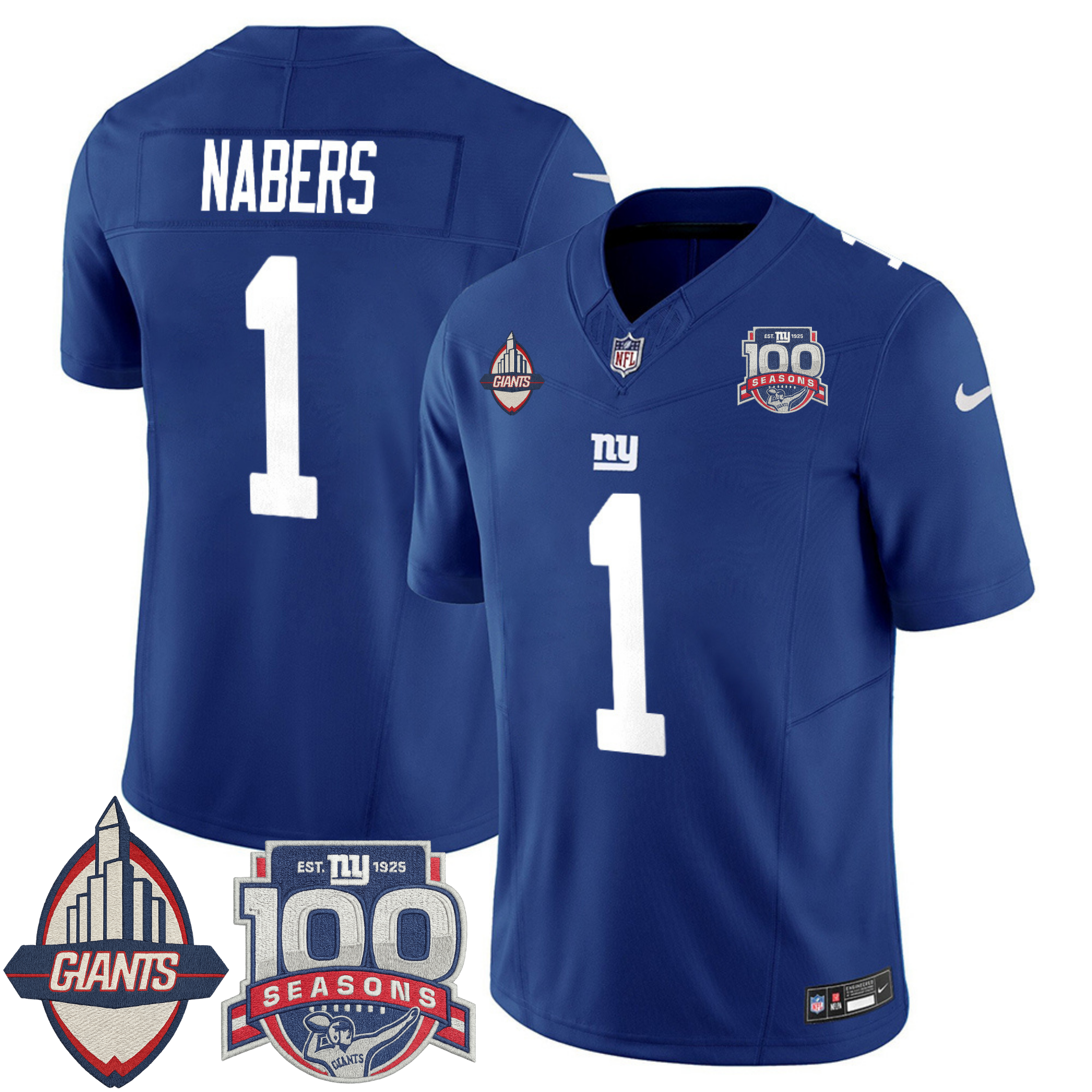 New York Giants Century Patch Commemorative Vapor Jersey – All Stitched | NFL Jersey New York Giants Century Patch Commemorative Vapor Jersey – All Stitched | NFL Jersey