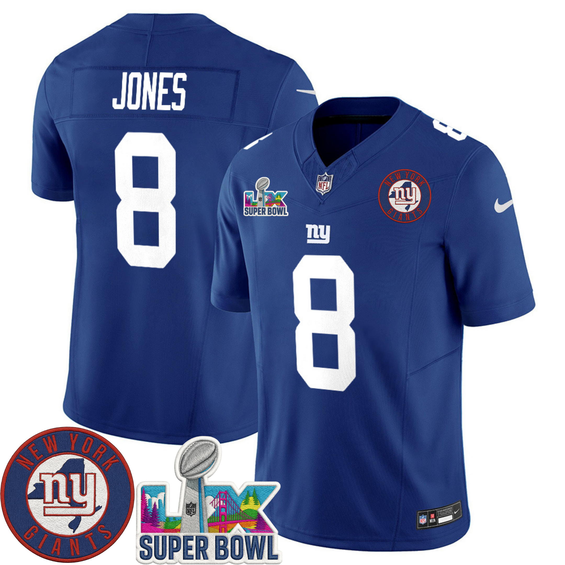 New York Giants NYG LIX Super Bowl Patch Vapor Jersey – All Stitched | NFL Jersey New York Giants NYG LIX Super Bowl Patch Vapor Jersey – All Stitched | NFL Jersey