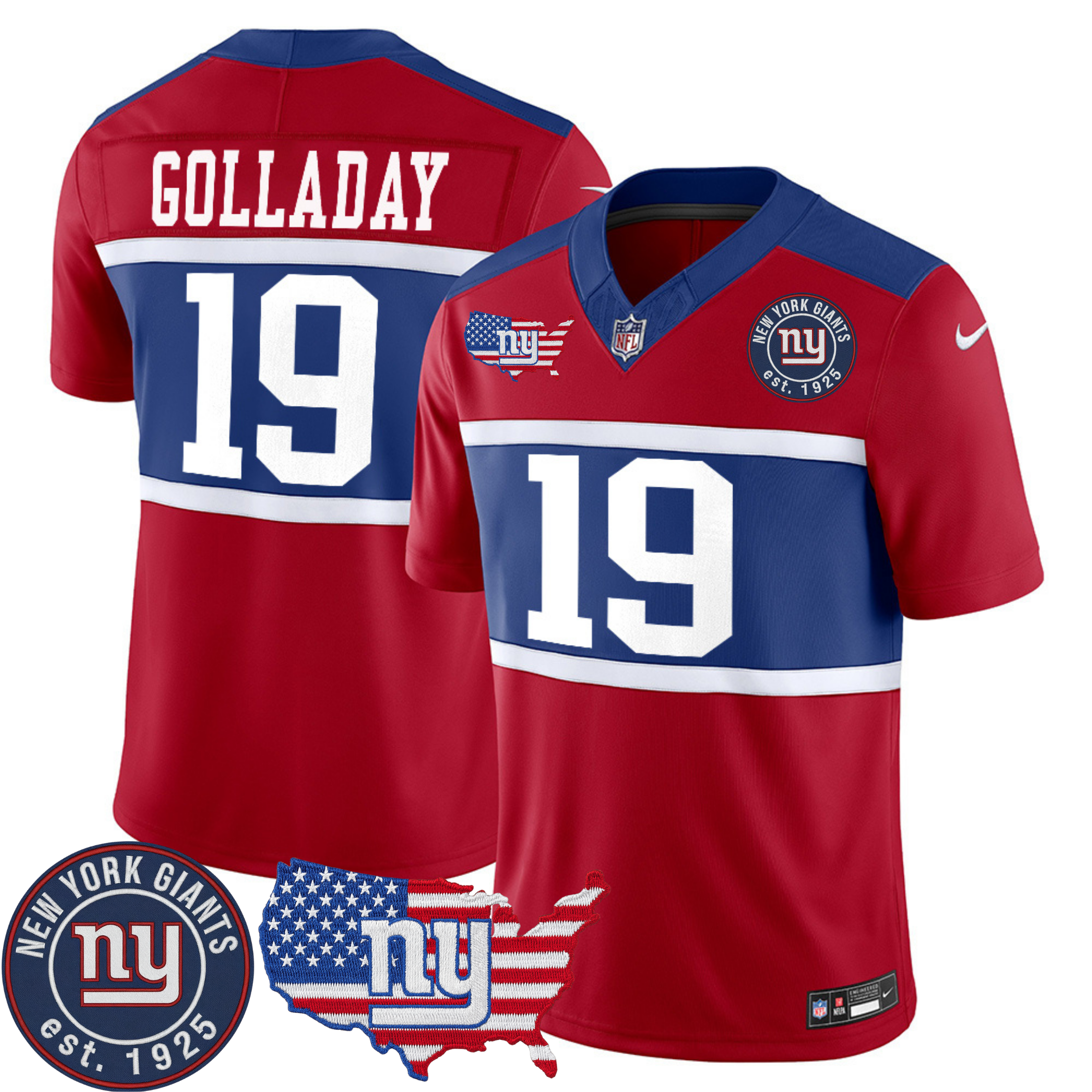 New York Giants Patch Vapor Jersey – All Stitched | NFL Jersey New York Giants Patch Vapor Jersey – All Stitched | NFL Jersey