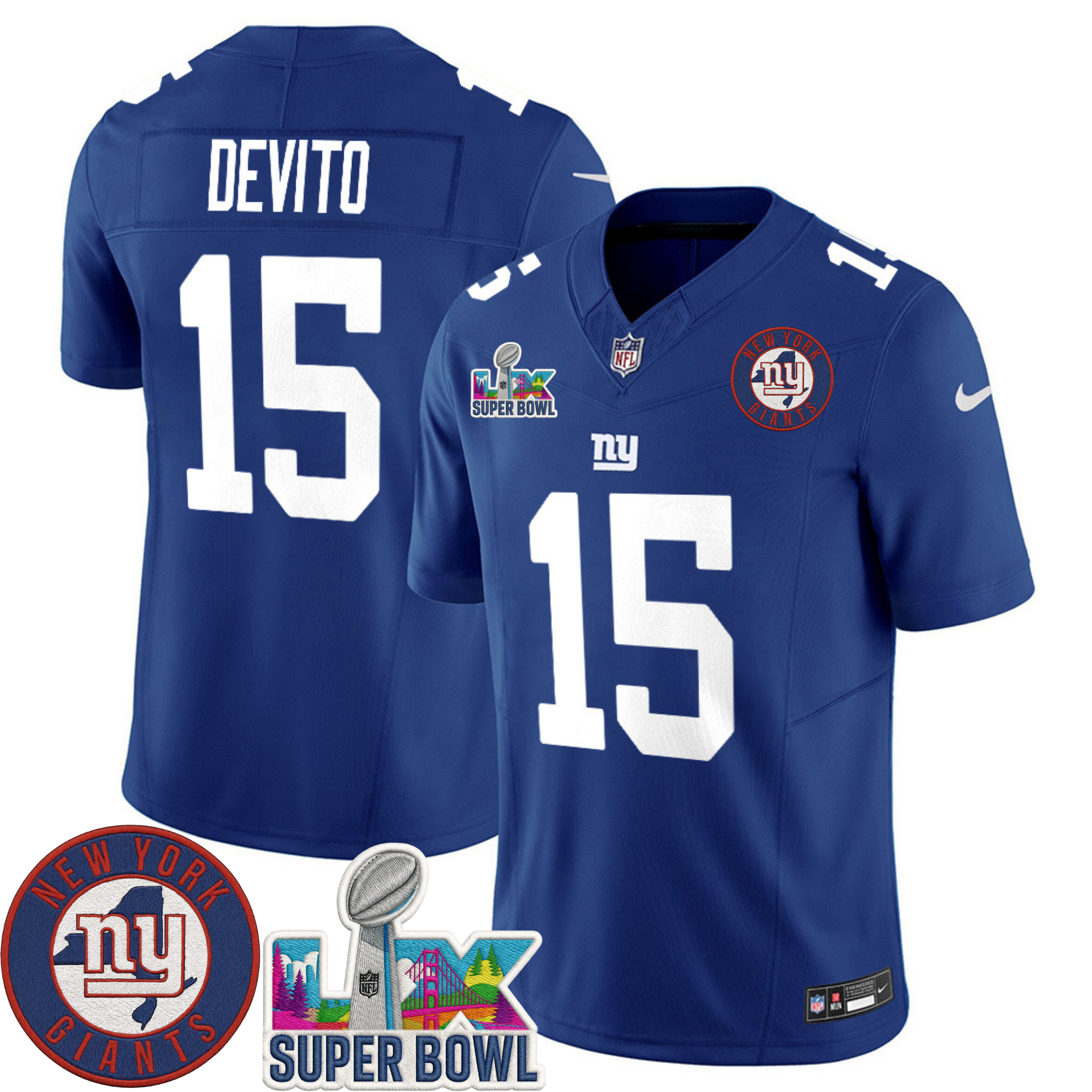 New York Giants NYG LIX Super Bowl Patch Vapor Jersey – All Stitched | NFL Jersey New York Giants NYG LIX Super Bowl Patch Vapor Jersey – All Stitched | NFL Jersey