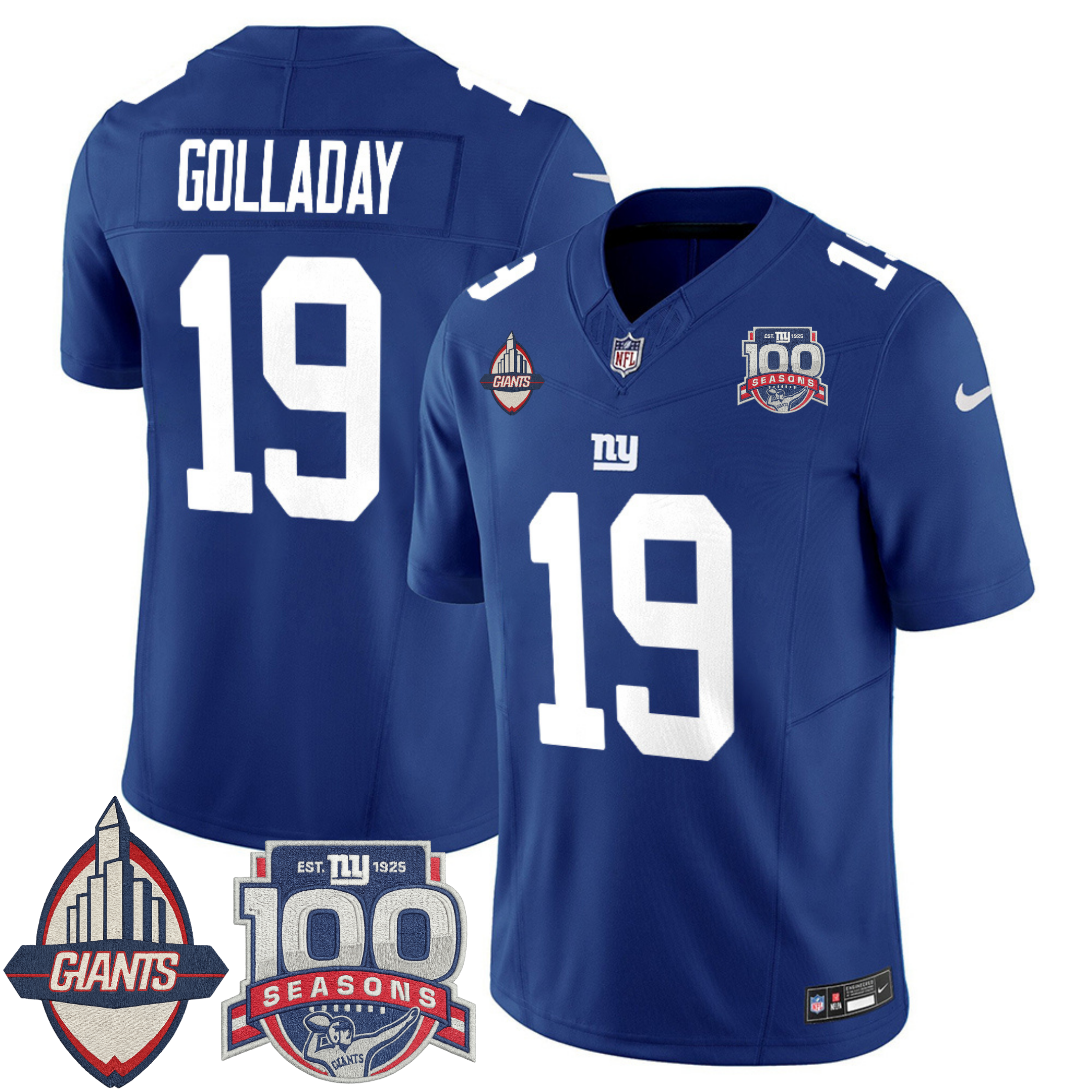 New York Giants Century Patch Commemorative Vapor Jersey – All Stitched | NFL Jersey New York Giants Century Patch Commemorative Vapor Jersey – All Stitched | NFL Jersey