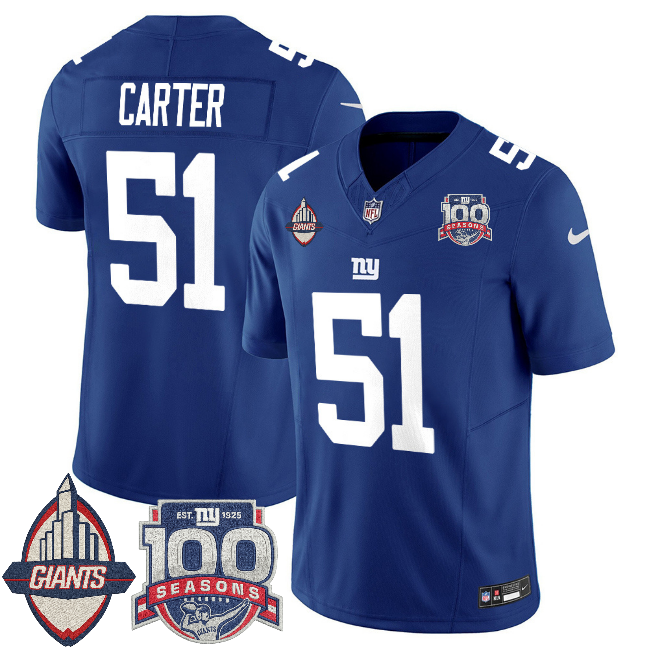New York Giants Century Patch Commemorative Vapor Jersey – All Stitched | NFL Jersey New York Giants Century Patch Commemorative Vapor Jersey – All Stitched | NFL Jersey