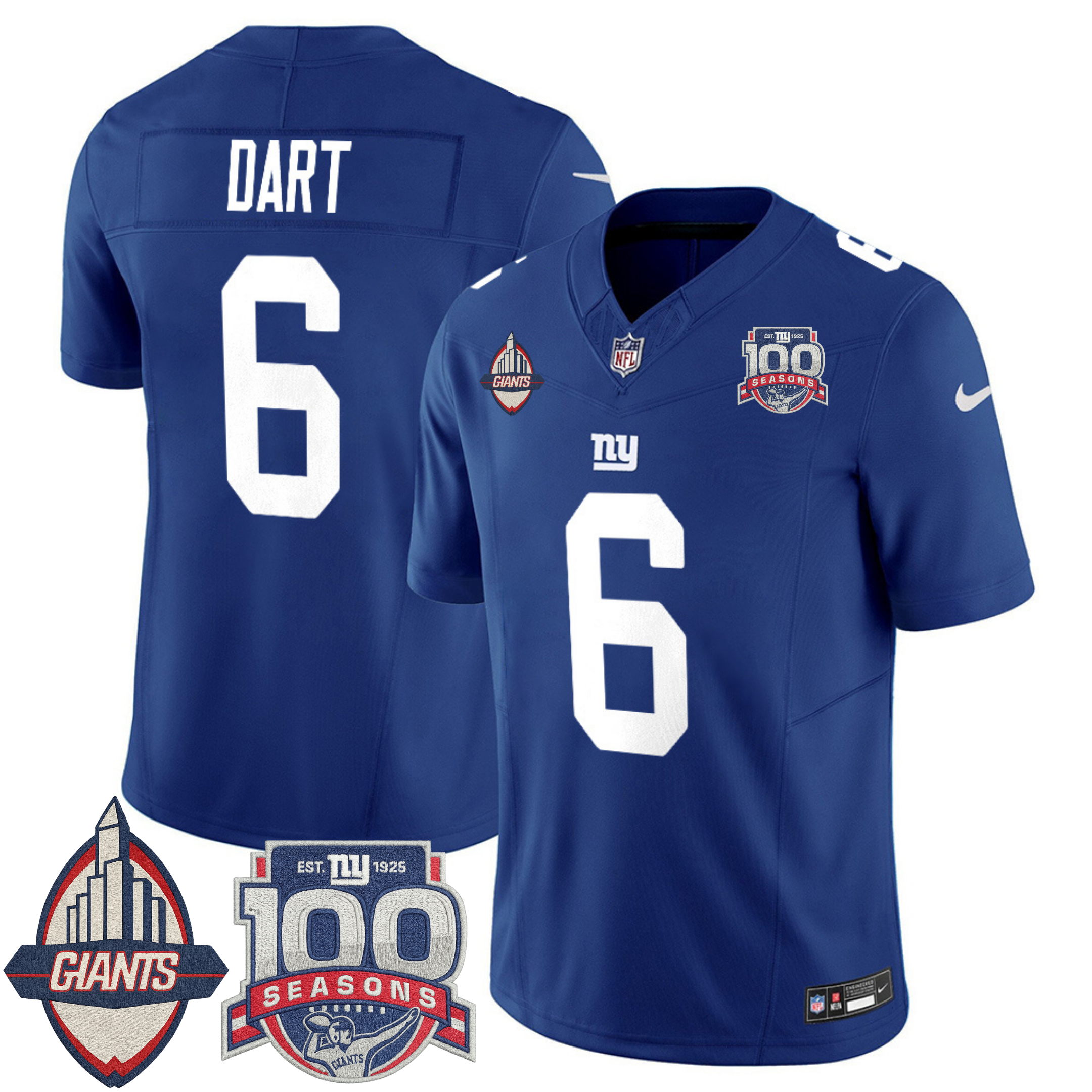 New York Giants Century Patch Commemorative Vapor Jersey – All Stitched | NFL Jersey New York Giants Century Patch Commemorative Vapor Jersey – All Stitched | NFL Jersey