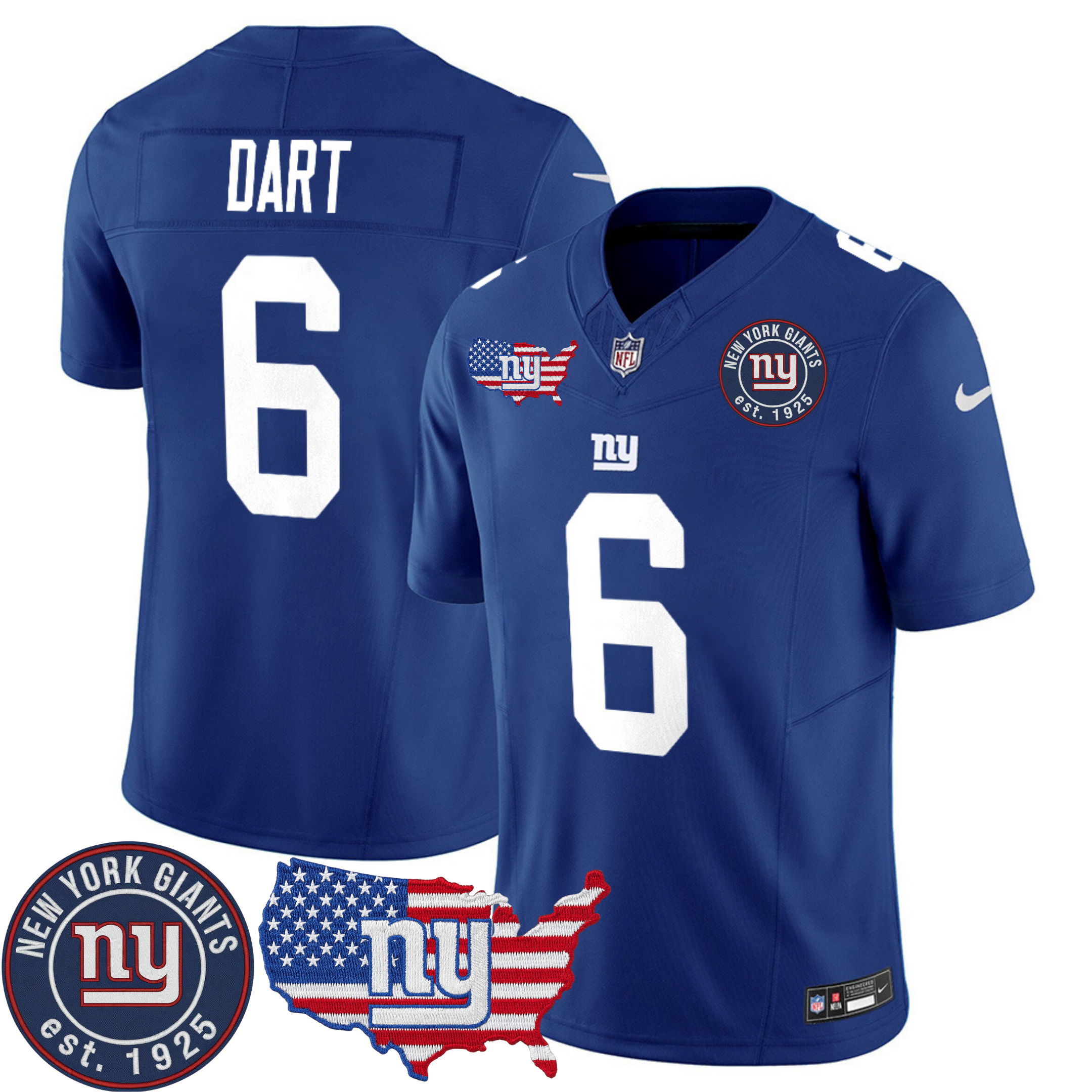 New York Giants Patch Vapor Jersey – All Stitched | NFL Jersey New York Giants Patch Vapor Jersey – All Stitched | NFL Jersey