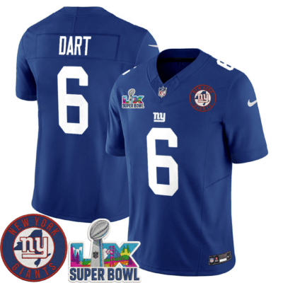 New York Giants NYG LIX Super Bowl Patch Vapor Jersey – All Stitched | NFL Jersey