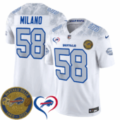 Buffalo Bills White 2025 65th Anniversary Rivalries Collection Limited Jersey Ver 1 - All Stitched - Limited Jersey | NFL Jersey