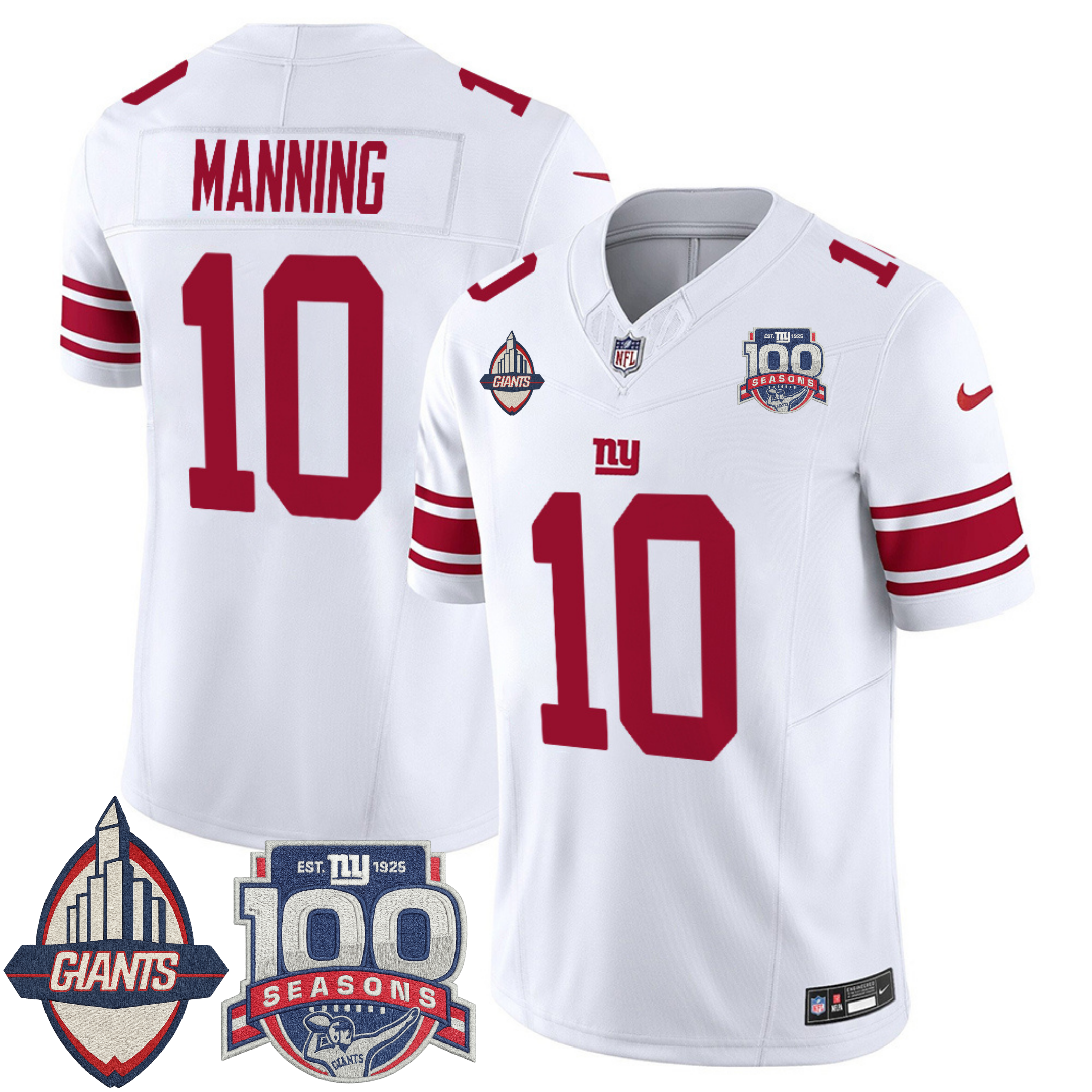 New York Giants Century Patch Commemorative Vapor Jersey – All Stitched | NFL Jersey New York Giants Century Patch Commemorative Vapor Jersey – All Stitched | NFL Jersey