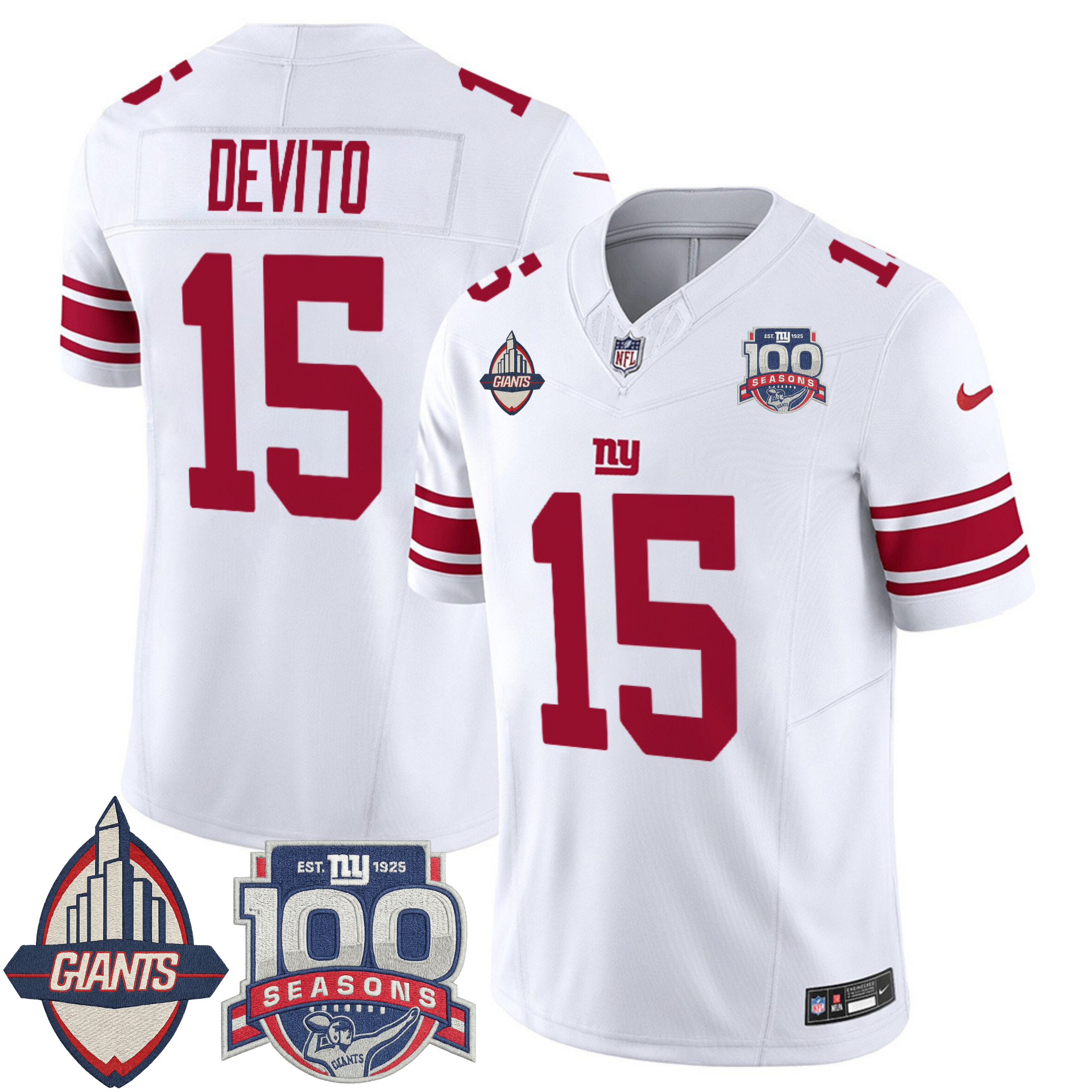 New York Giants Century Patch Commemorative Vapor Jersey – All Stitched | NFL Jersey New York Giants Century Patch Commemorative Vapor Jersey – All Stitched | NFL Jersey