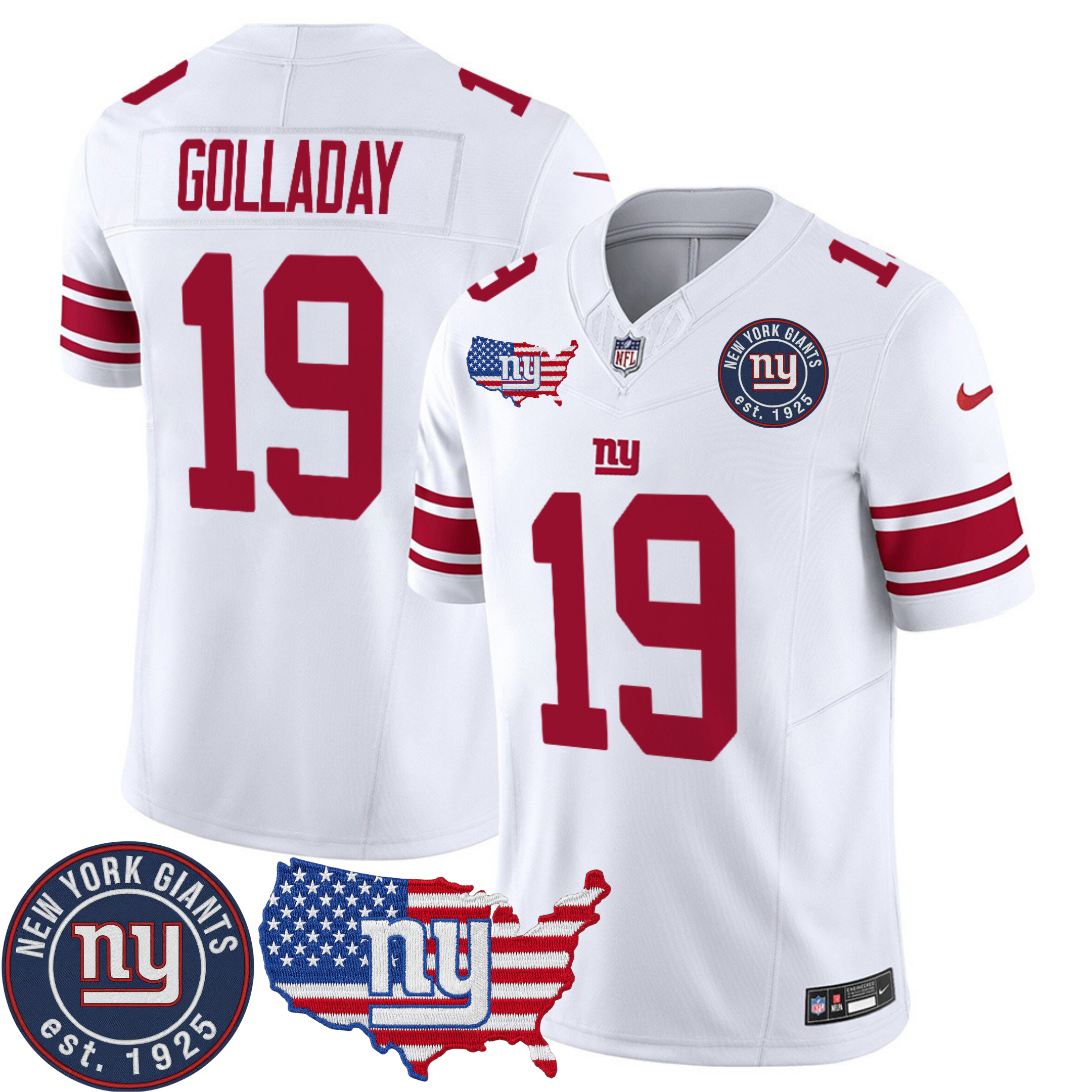 New York Giants Patch Vapor Jersey – All Stitched | NFL Jersey New York Giants Patch Vapor Jersey – All Stitched | NFL Jersey
