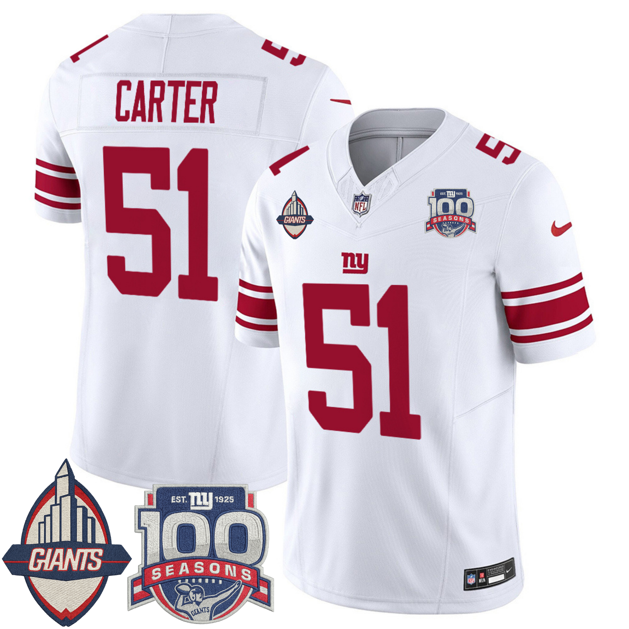New York Giants Century Patch Commemorative Vapor Jersey – All Stitched | NFL Jersey New York Giants Century Patch Commemorative Vapor Jersey – All Stitched | NFL Jersey