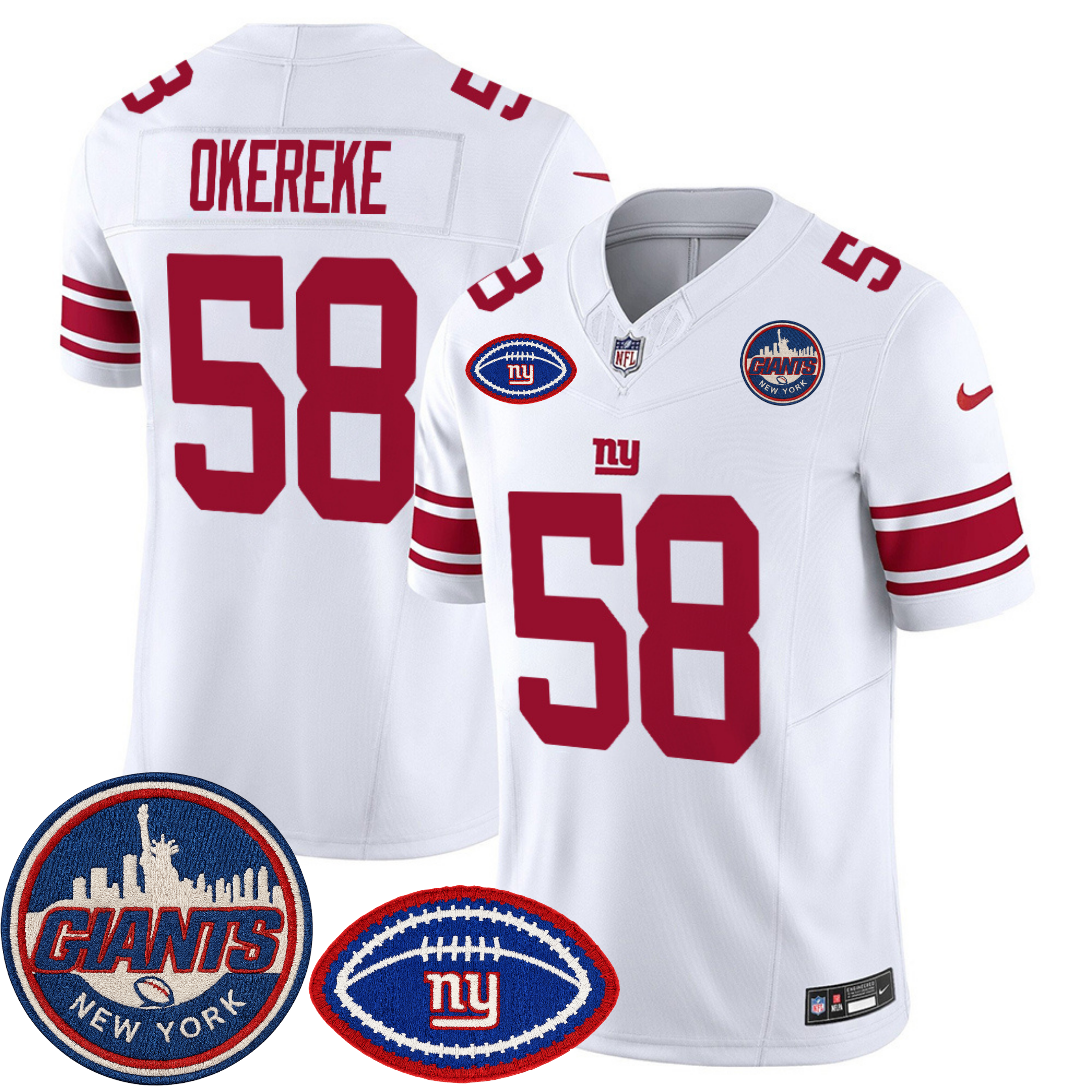 New York Giants NY Patch Commemorative Vapor Jersey – All Stitched | NFL Jersey New York Giants NY Patch Commemorative Vapor Jersey – All Stitched | NFL Jersey
